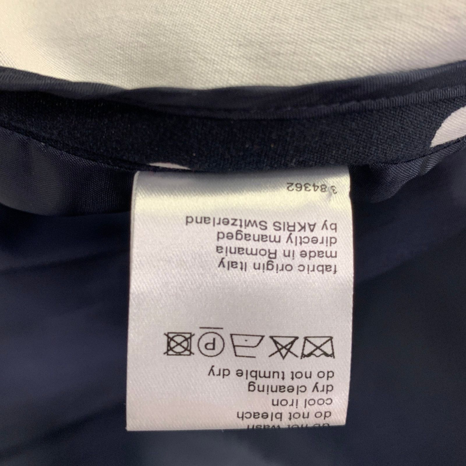 Akris AKRIS Size 12 Navy White Cotton Blend Polka Dot Blazer Size XL / US 12-14 / IT 48-50 - 6 Thumbnail