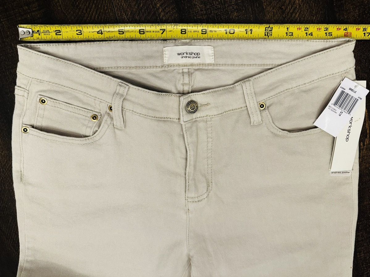Other NWT Workshop Andrea Jovine Women’s Beige Pants-Size 12 Size 34" / US 12 / IT 48 - 4 Thumbnail