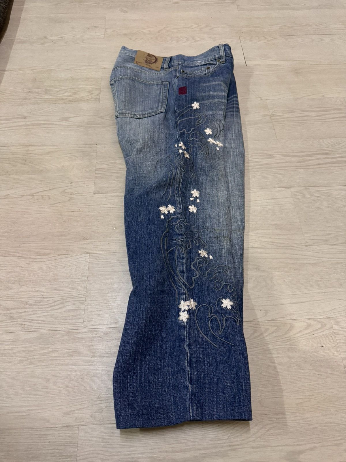 Japanese Brand Koi Pond Sukajan Japan Jeans Embroidered Multiple Pocket 32 Size US 32 / EU 48 - 4 Thumbnail