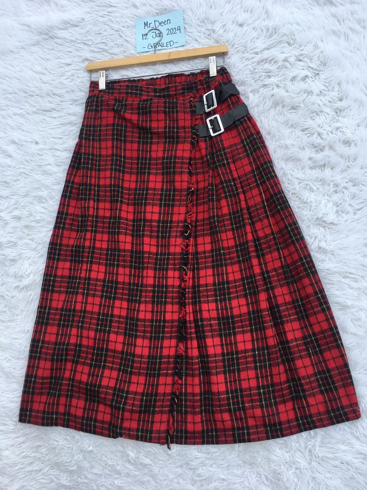 Japanese Brand Vintage Rare Punk Seditionaries Checkered Skirt Size 26" / US 2 / IT 38 - 3 Thumbnail
