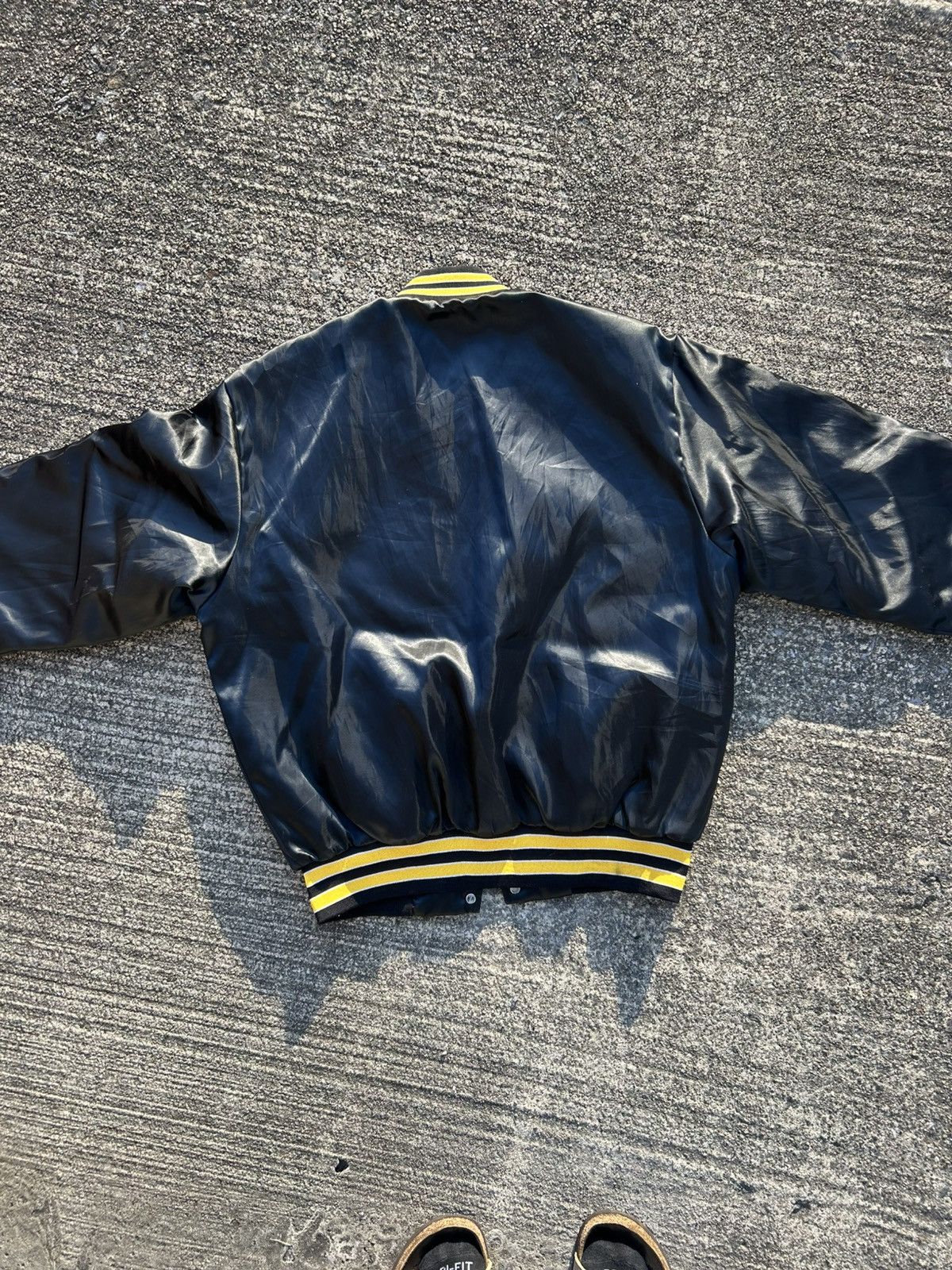 Swingster 90s Swingster Pittsburgh Steelers Satin Jacket Snaps Size US L / EU 52-54 / 3 - 3 Thumbnail
