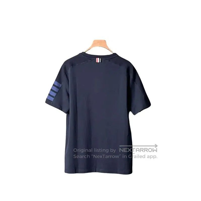 Thom Browne Thom Browne Summer Blue Cotton Short Sleeve Tee . Size US XL / EU 56 / 4 - 2 Thumbnail