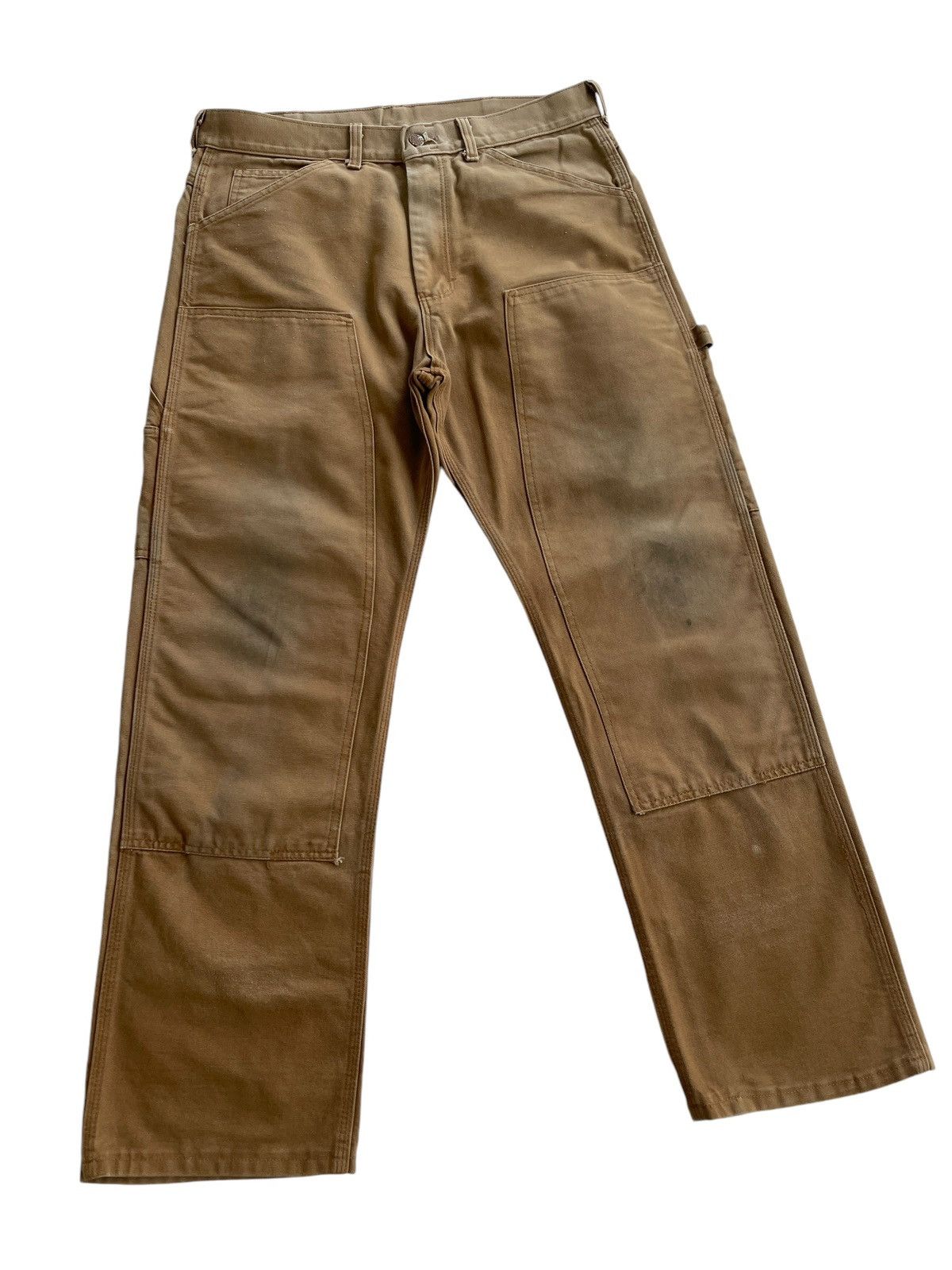 Vintage LOT 2202 Round House Double Knee Carpenter Work Pants Size US 34 / EU 50 - 7 Thumbnail