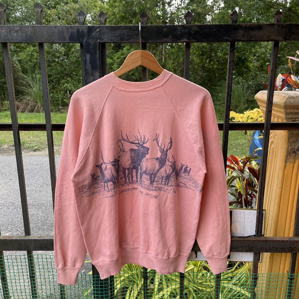 Habitat × Vintage 🔥Vintage 90s Christopher Creek Arizona Mirror Sweatshirts Size US M / EU 48-50 / 2 - 2 Thumbnail