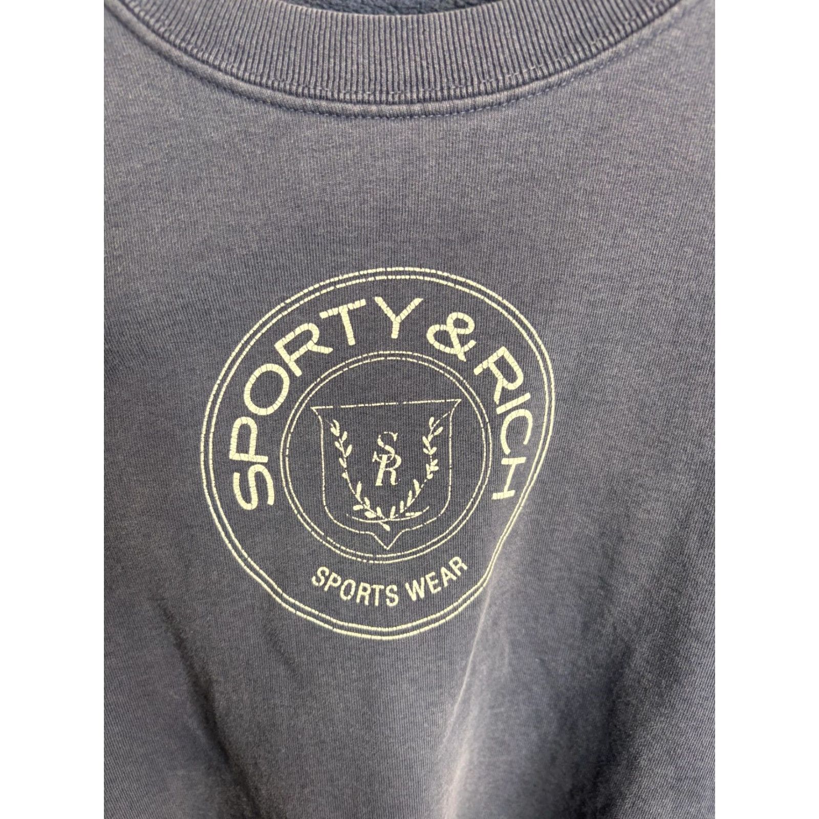Sporty & Rich SPORTY & RICH Sweatshirt Crewneck Logo Graphic Pullover Mens S Blue USA Created Kid? Size US S / EU 44-46 / 1 - 2 Thumbnail