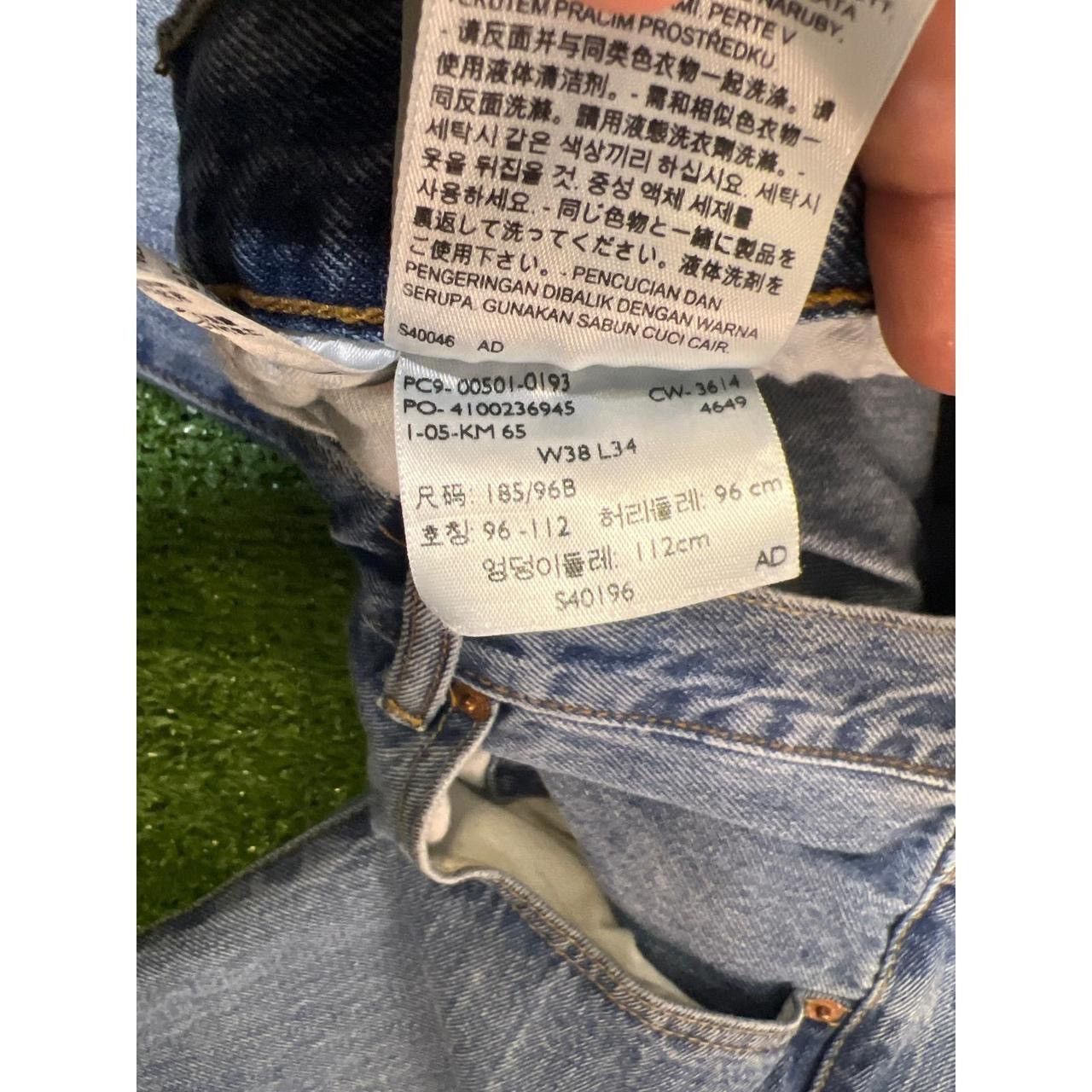 Levi's Levis 501 Mens 38X32 Straight Leg Button Fly Jeans Size US 38 / EU 54 - 7 Thumbnail