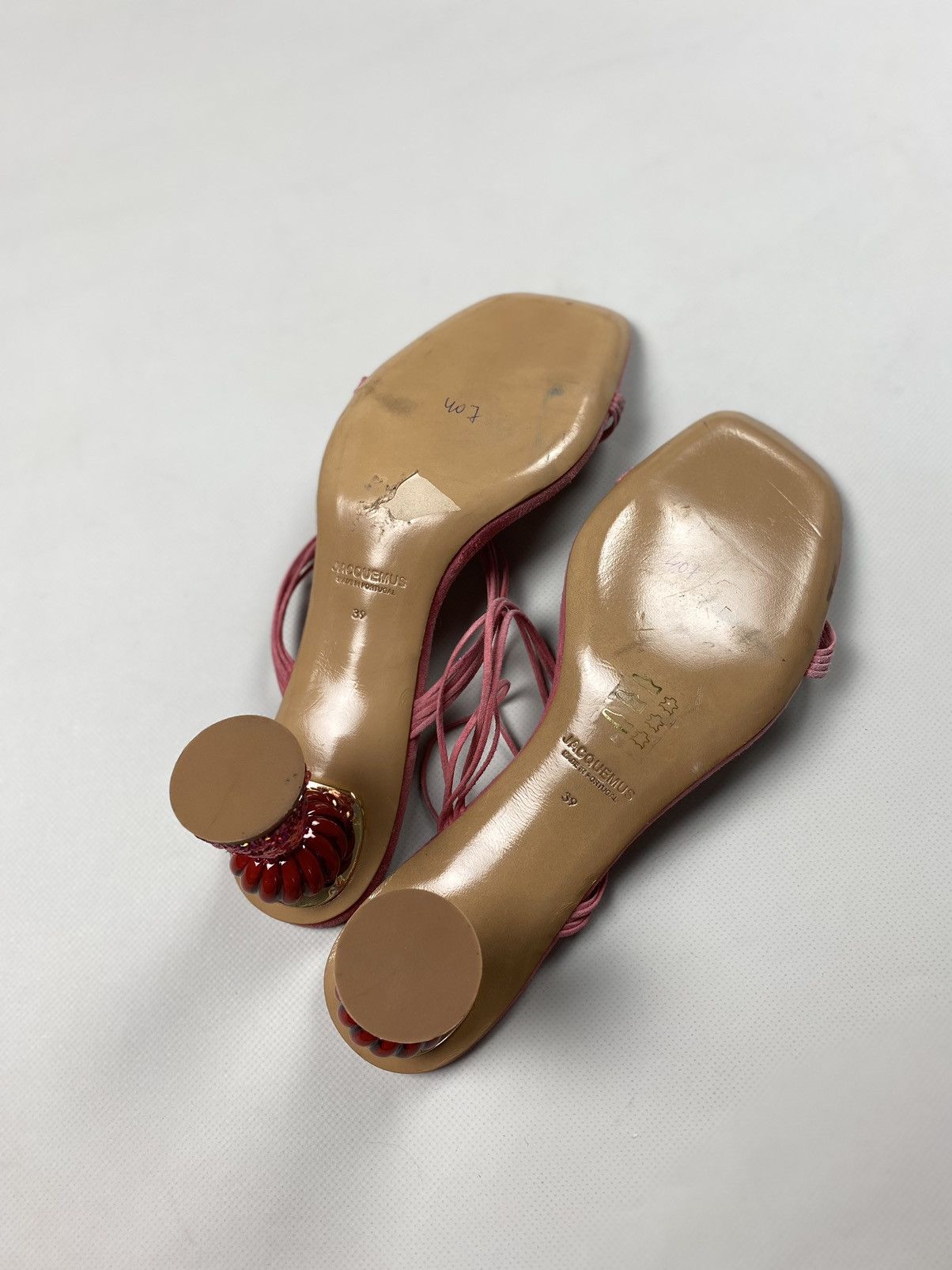Jacquemus Jacquemus ladies suede strappy heels size 39 Size US 9 / IT 39 - 14 Thumbnail