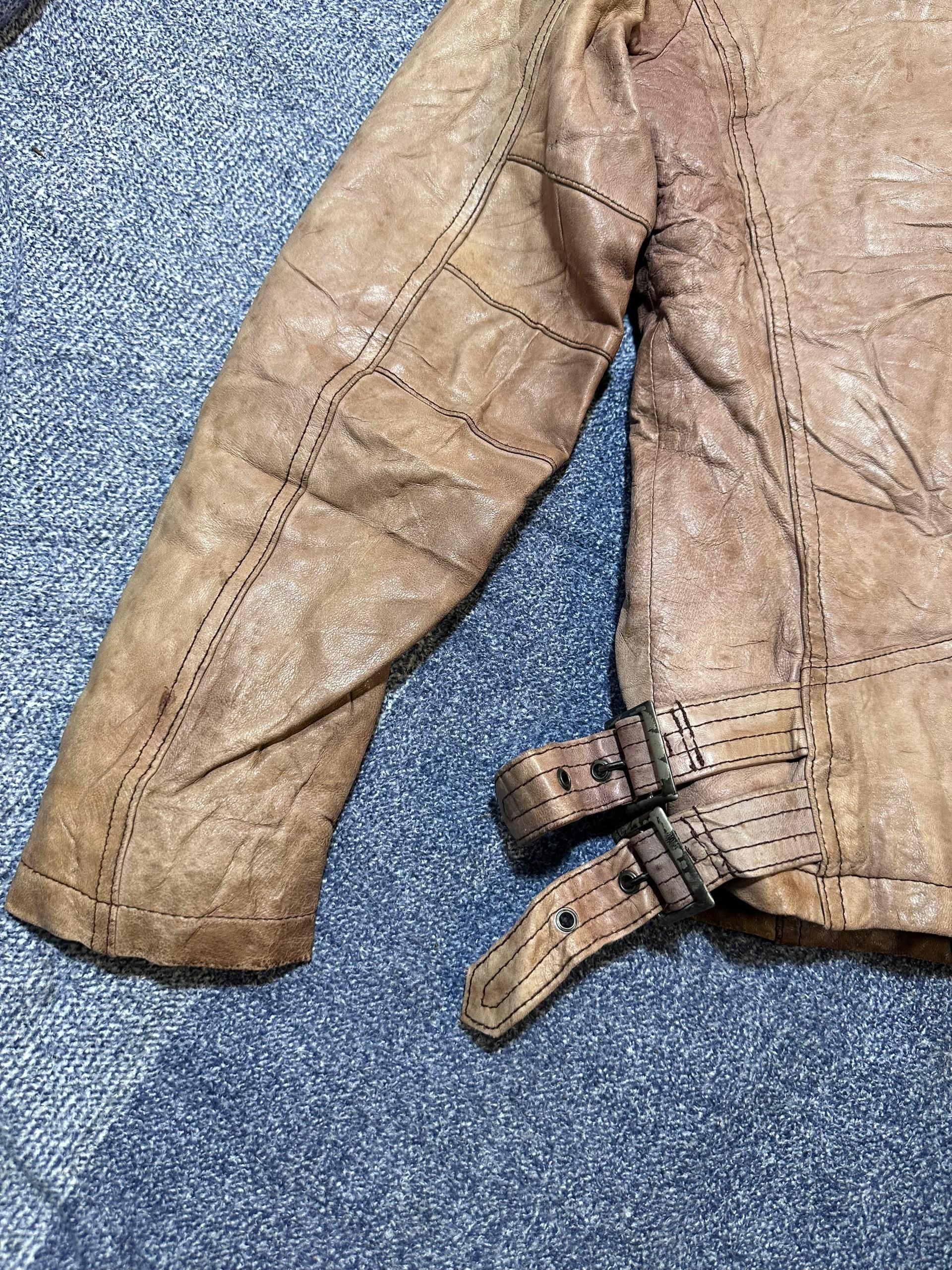Japanese Brand TORNADO MART Distressed Motorcycle Leather jacket Size US M / EU 48-50 / 2 - 5 Thumbnail