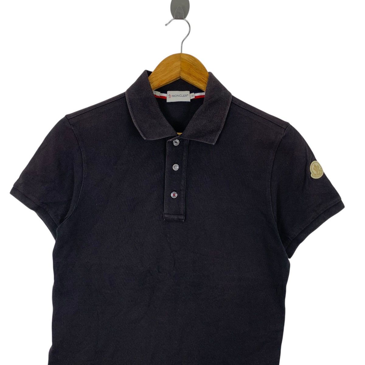 Moncler MONCLER JAPAN COLLECTION Maxi Gold Logo Polo Tee Shirt Top Size S / US 4 / IT 40 - 2 Thumbnail