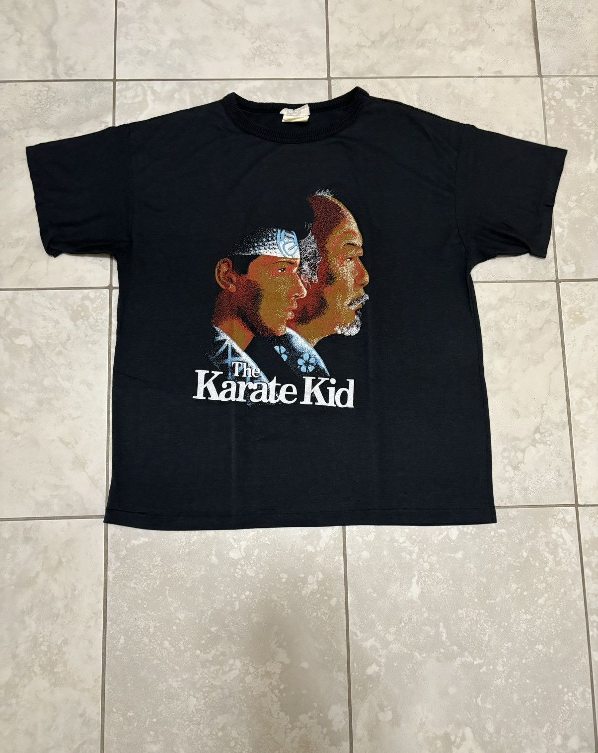 Vintage Rare vintage Karate Kid Part 2 movie Daniel Mr Miyagi tee Size US XL / EU 56 / 4 - 1 Thumbnail