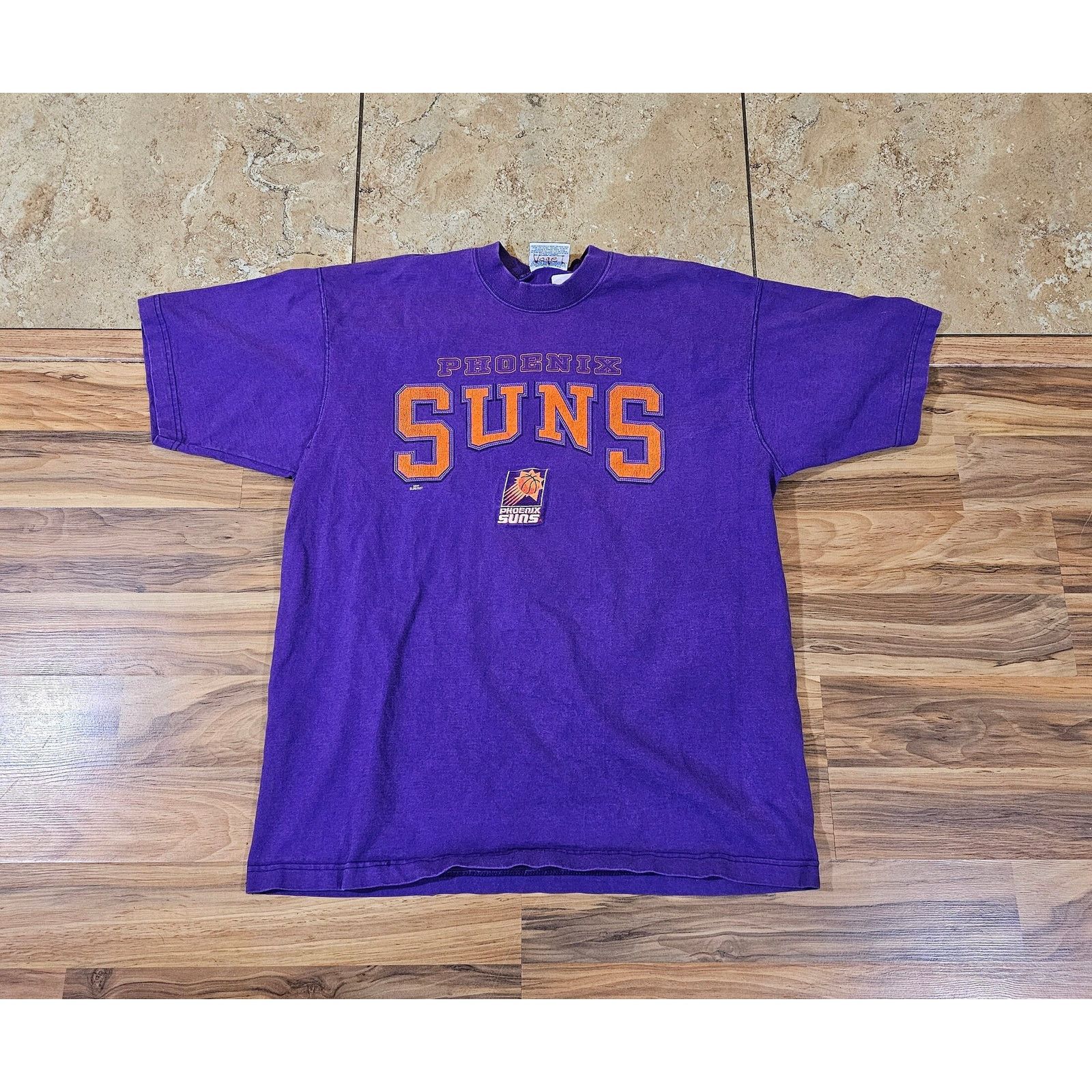 Pro Player Phoenix Suns T-Shirt, Purple Orange, Sz XL 1990s Size US XL / EU 56 / 4 - 1 Thumbnail