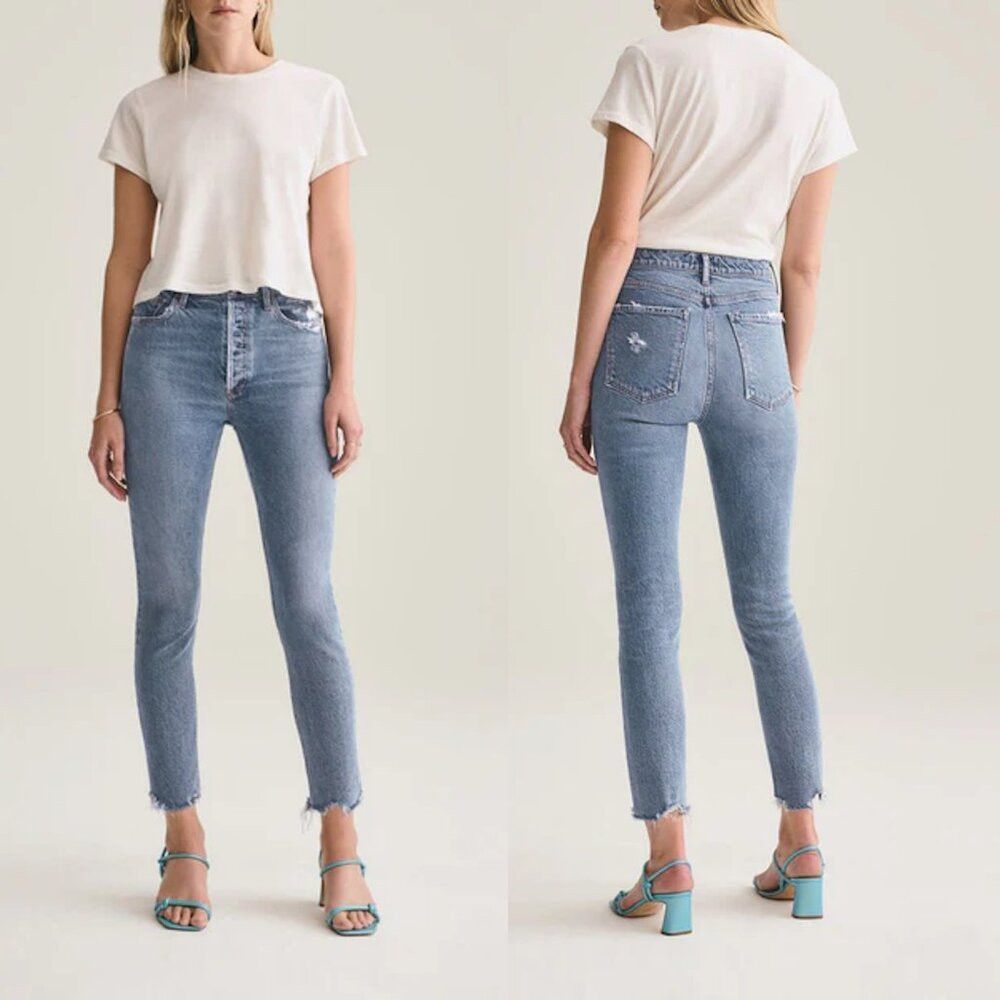 Agolde Agolde Nico High Rise Slim Jeans Size 27 Size 27" / US 4 / IT 40 - 1 Thumbnail