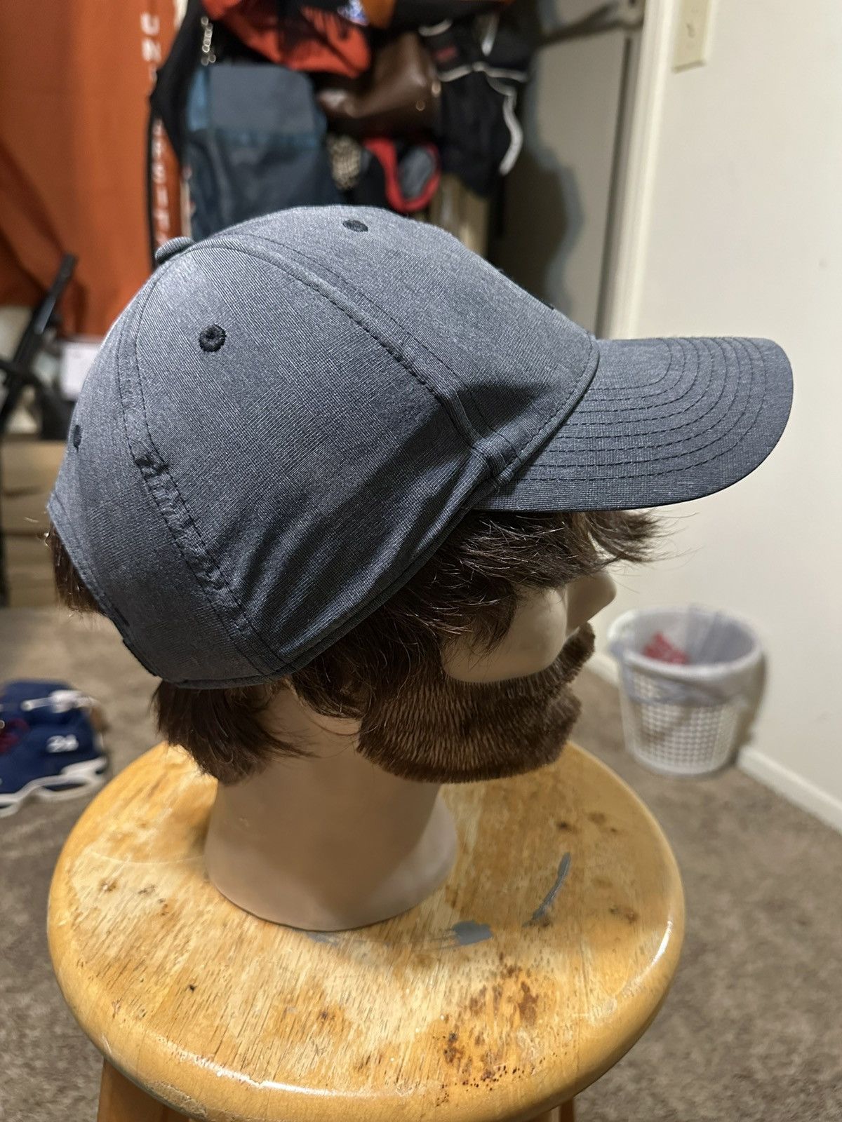 Nike × PGA Tour × Vintage Vintage Nike golf “triple black & grey” hat 00s Size ONE SIZE - 3 Thumbnail