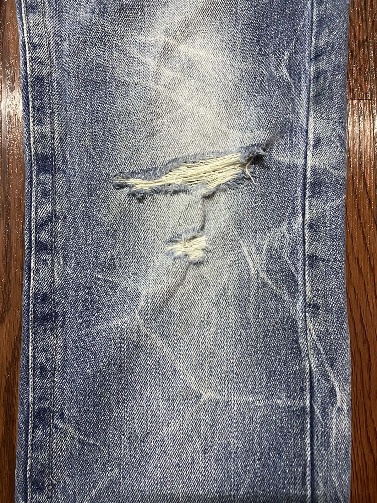 Japanese Brand Vintage Japanese Brands Thunder Distressed Denim Jeans Size US 27 - 8 Thumbnail