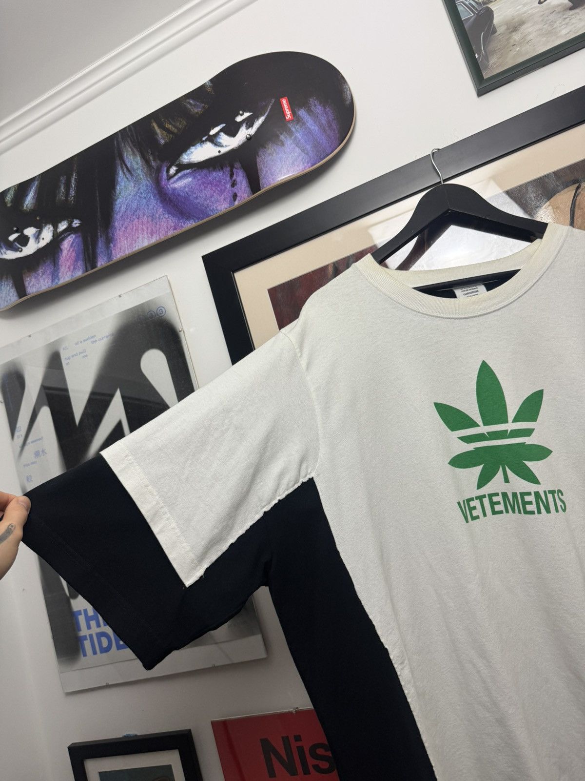 Vetements SS20 Vetements Weed Double Layered Oversize Avant Garde Tee Size US L / EU 52-54 / 3 - 3 Thumbnail