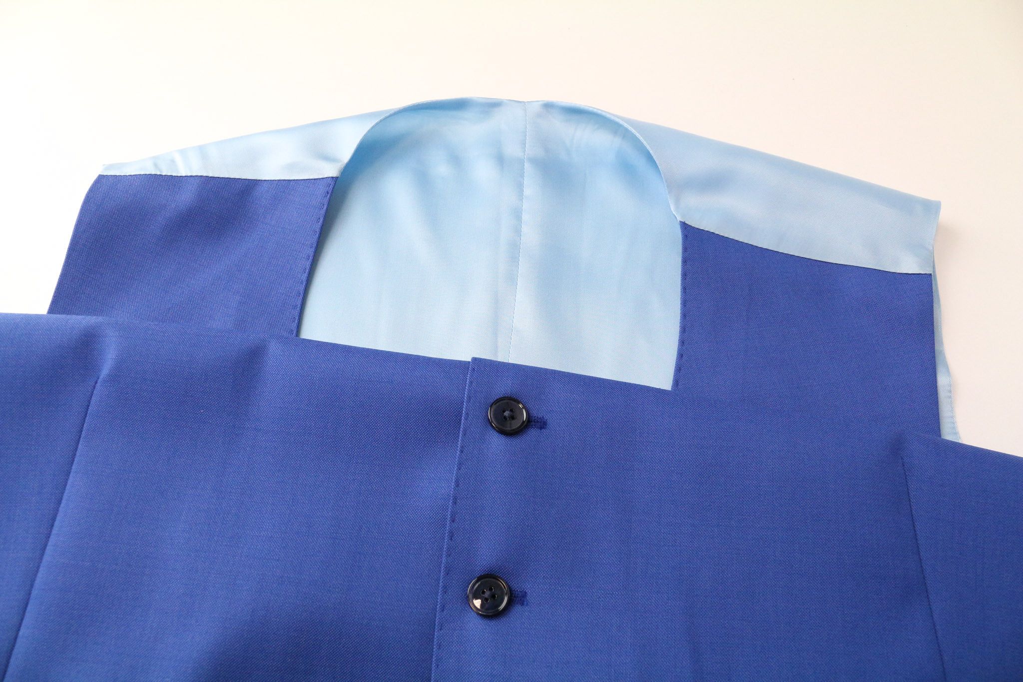 Suitsupply UK50R Blue Wool Waistcoat Suit 74765 Size 50R - 7 Thumbnail