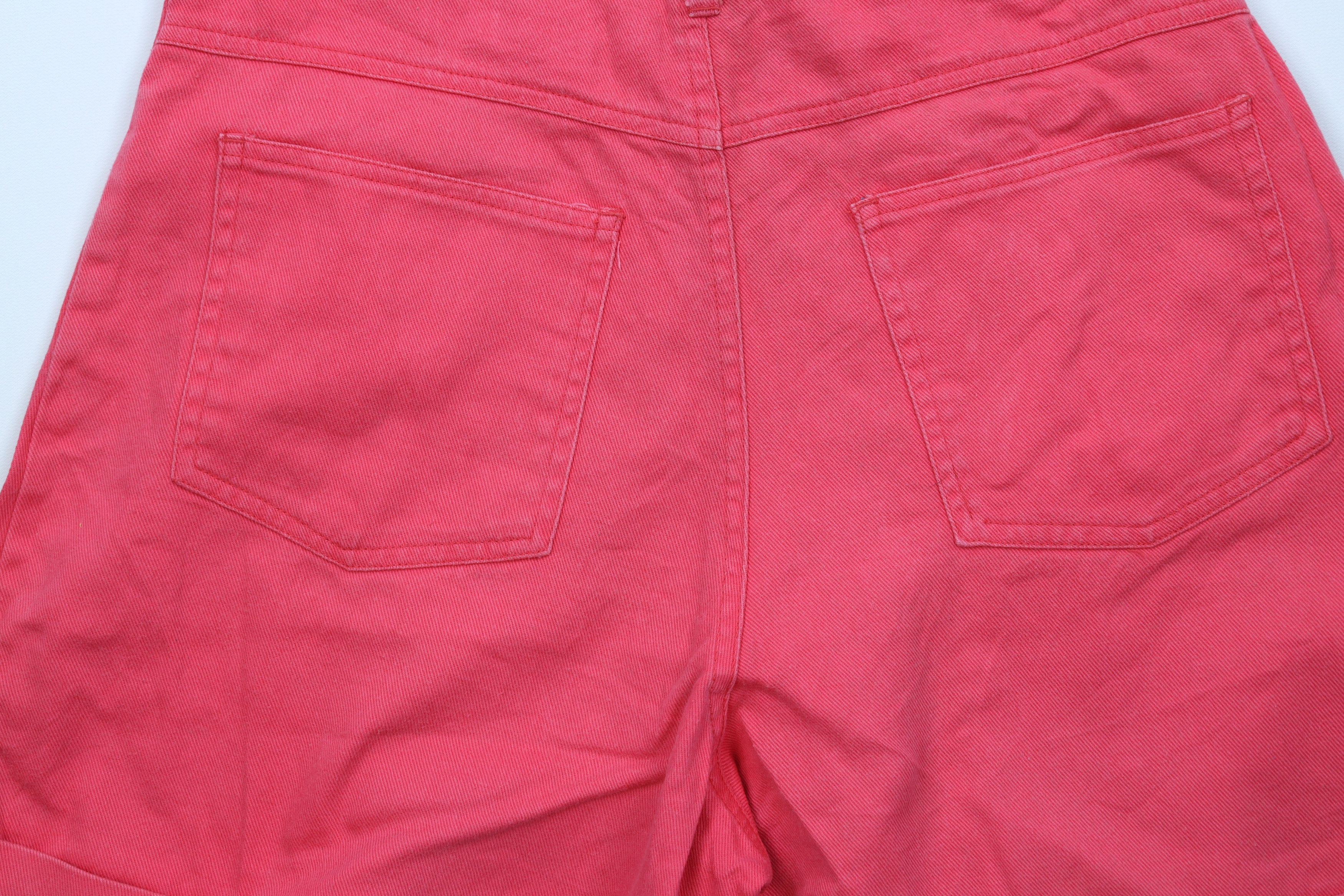 Vintage Vintage 90s Streetwear Cuffed Denim Jean Shorts Jorts Pink Size 32" / US 10 / IT 46 - 11 Thumbnail