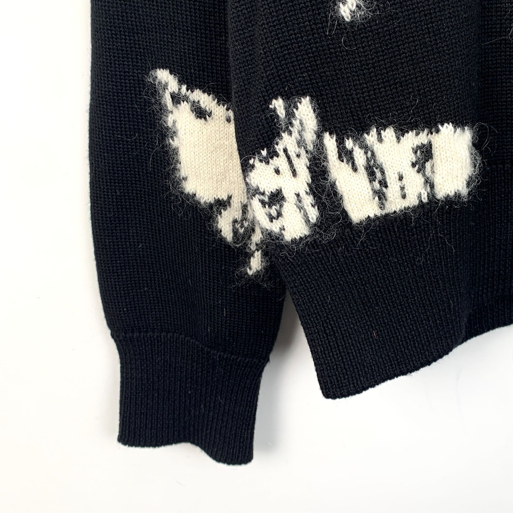 Max Mara Max Mara Studio Black & White Leaf Pattern Sweater Size 50 A Size S / US 4 / IT 40 - 4 Thumbnail