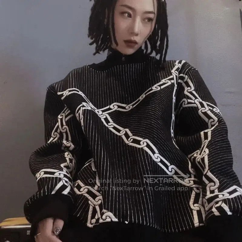 Louis Vuitton Louis Vuitton Black Cotton Knit Sweater . Size S / US 4 / IT 40 - 9 Thumbnail