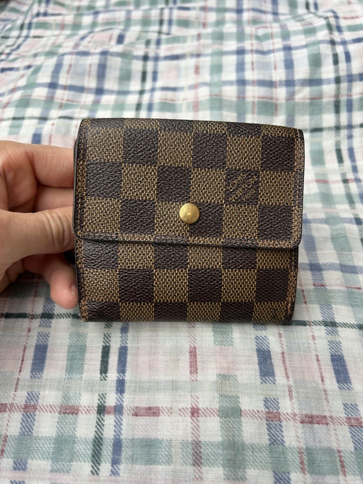 Louis Vuitton Authentic Louis Vuitton Damier Ebene Elise Wallet Size ONE SIZE - 2 Thumbnail