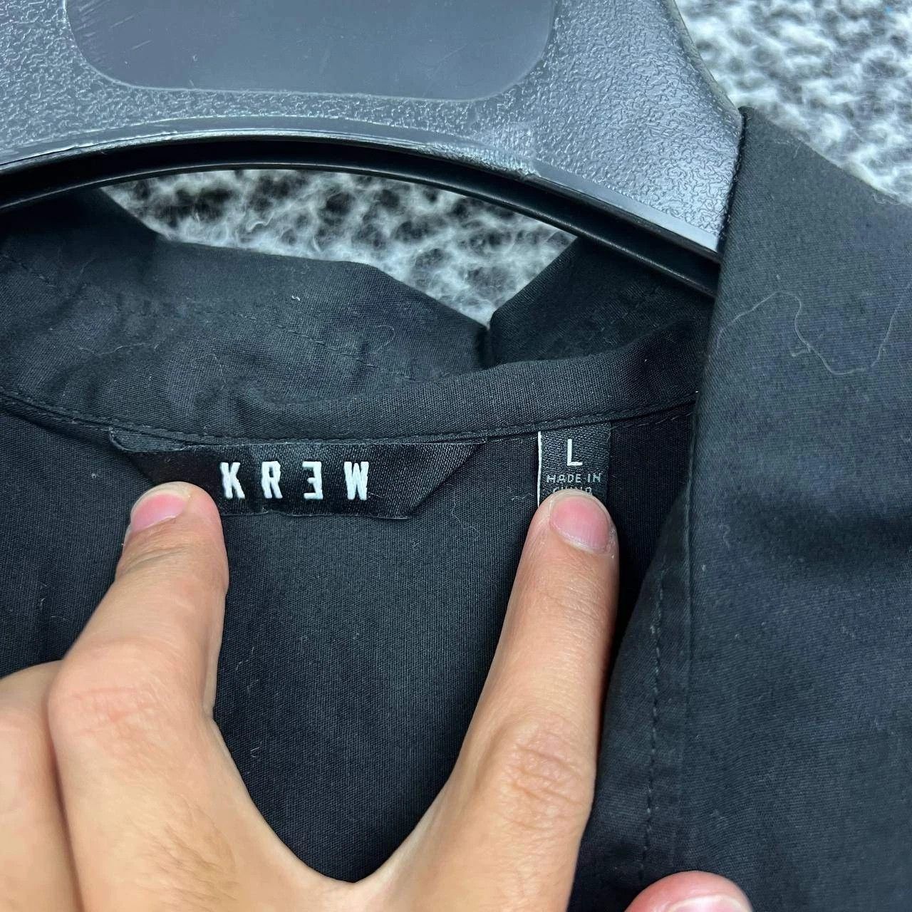 KREW Kr3w Shirt Men Blank Button Up Long Sleeve Collared L Size US L / EU 52-54 / 3 - 3 Thumbnail