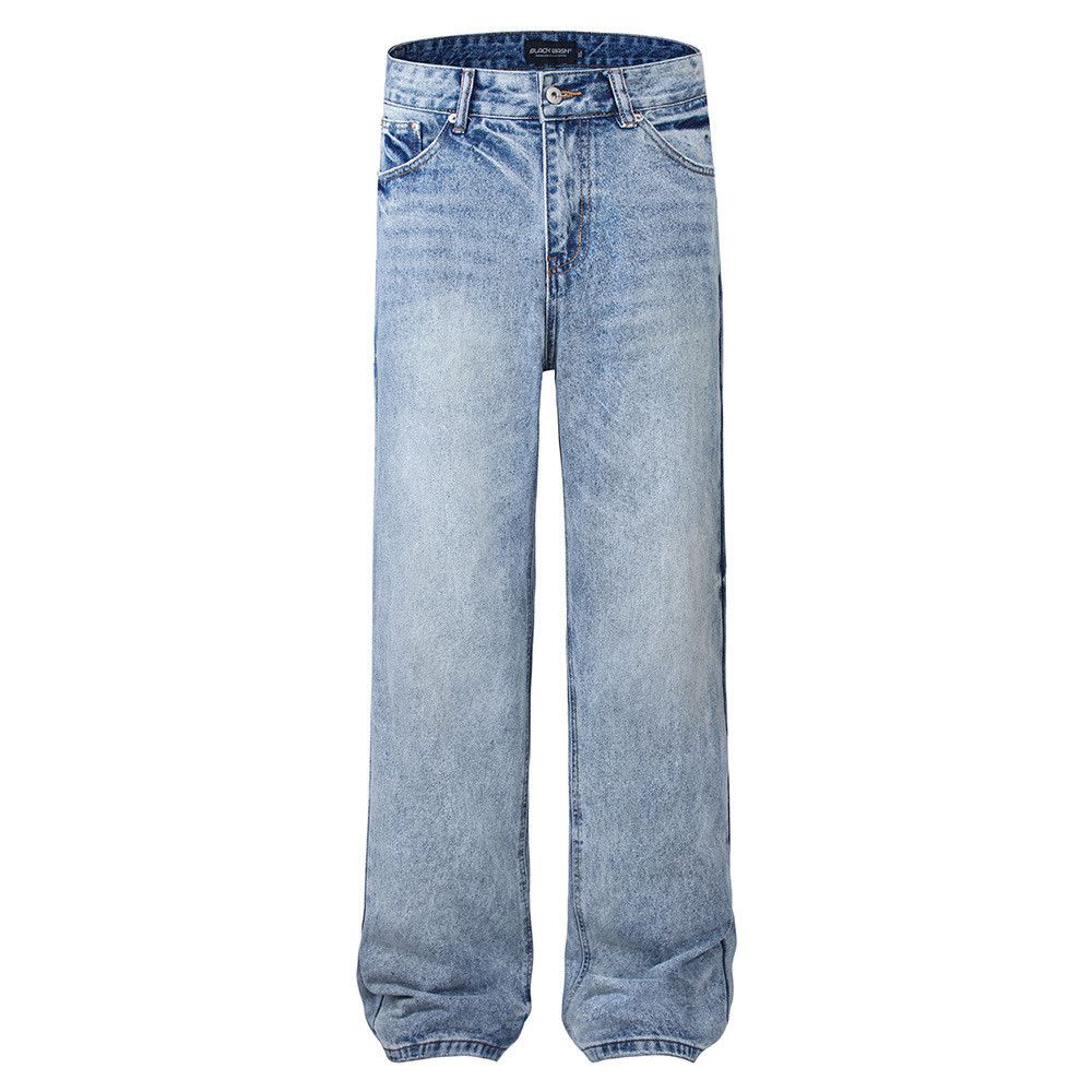 Japanese Brand × Jean Simple washed straight casual versatile jeans Size US 34 / EU 50 - 1 Thumbnail
