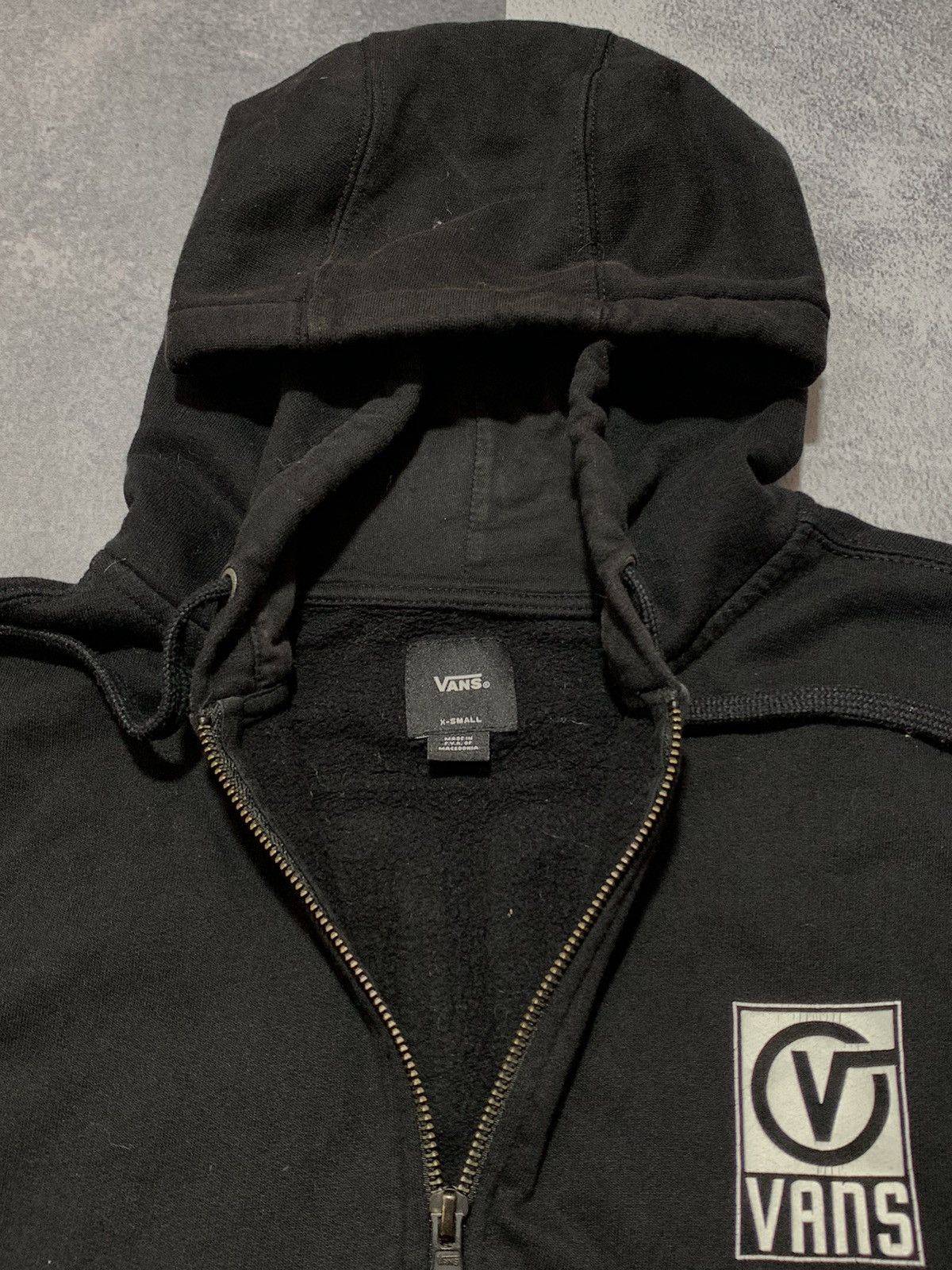 Vans × Vintage Vintage Y2K Vans zip hoodie big logo streetwear size XS Size US XS / EU 42 / 0 - 7 Thumbnail