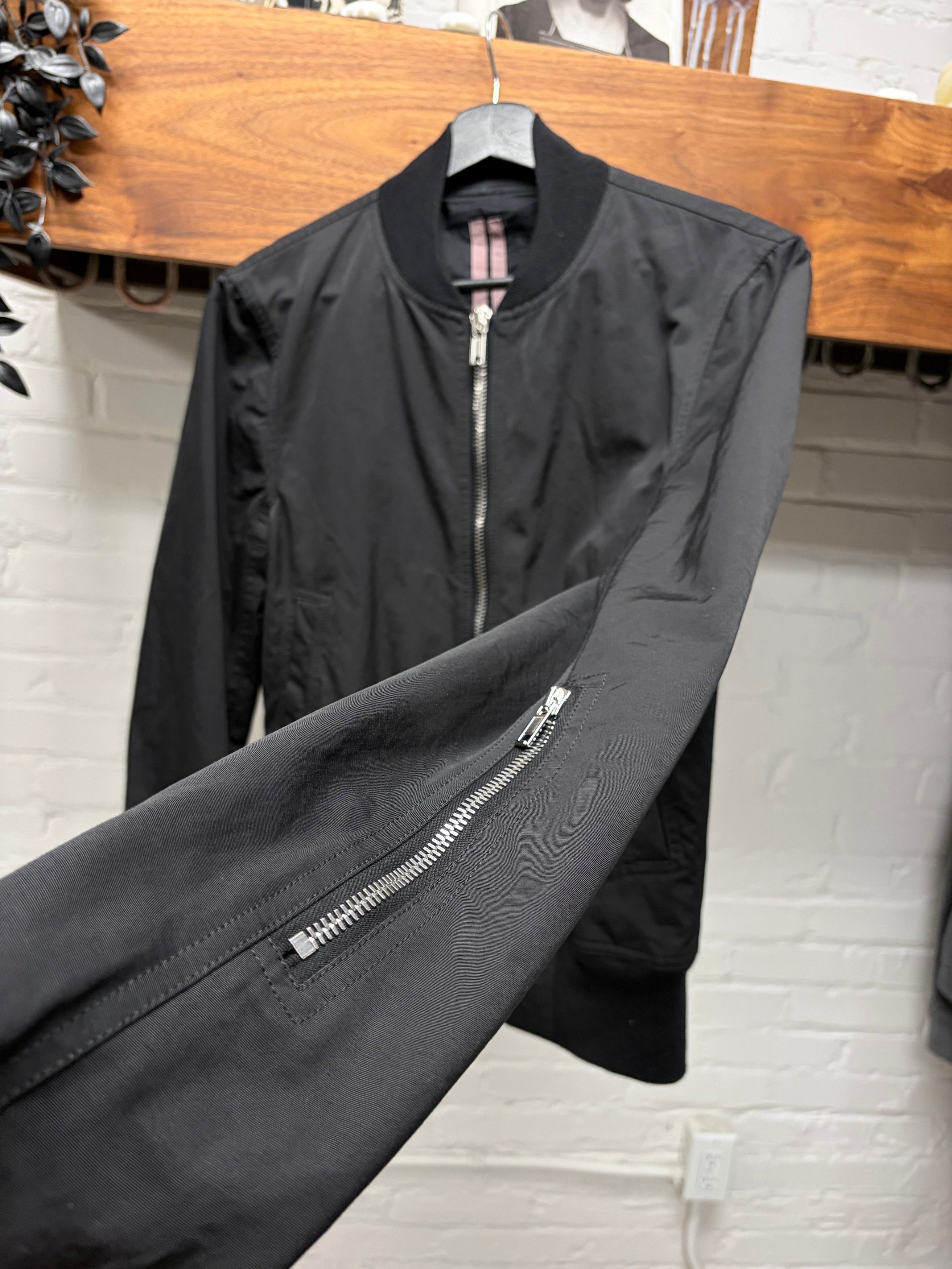 Rick Owens Rick Owens DRKSHDW Black Classic ‘Flight’ Bomber Jacket Size US S / EU 44-46 / 1 - 2 Thumbnail