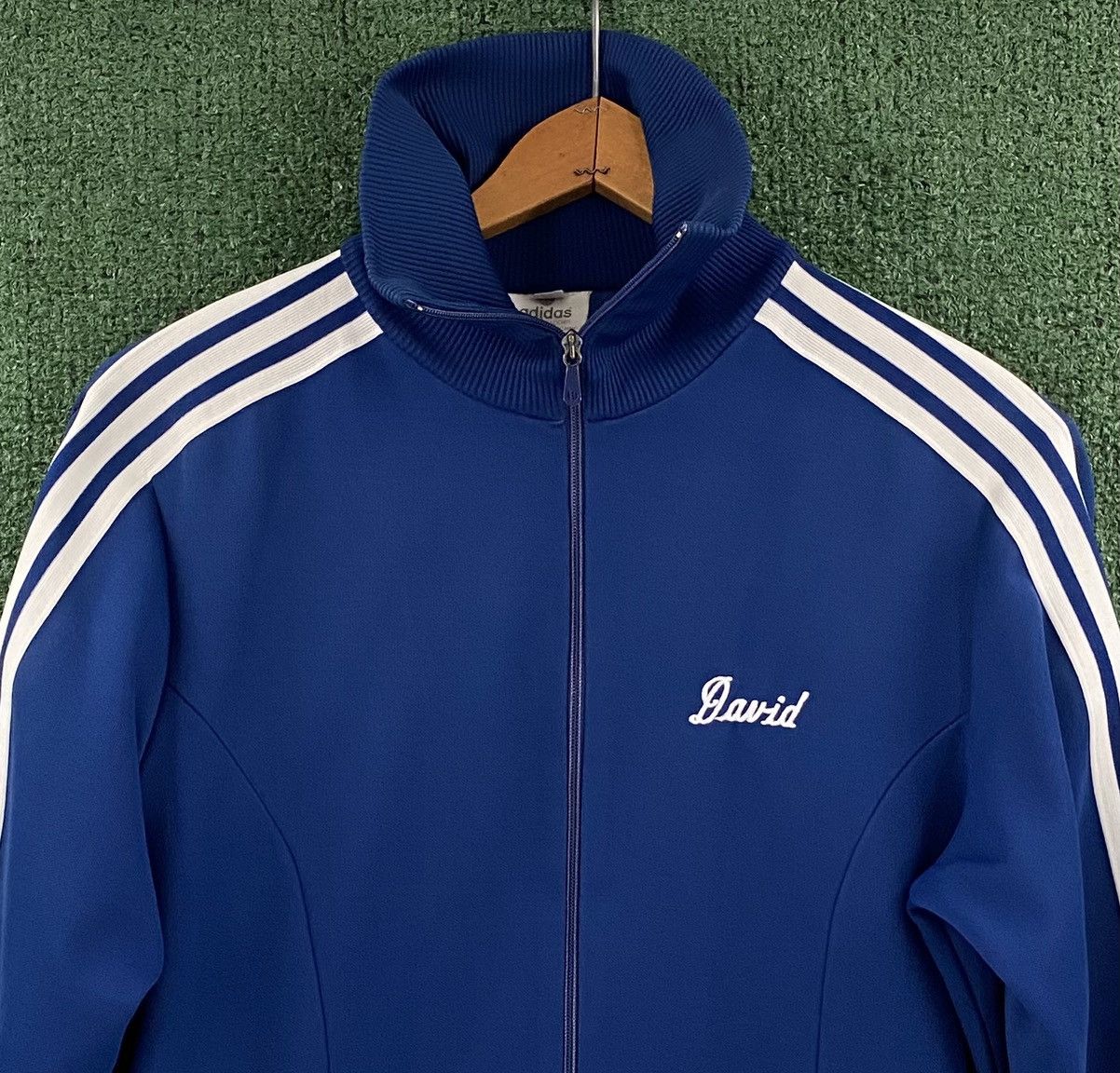Adidas VTG 70’s Adidas Three Stripe Navy Track Jacket Men’s Small Size US S / EU 44-46 / 1 - 2 Thumbnail