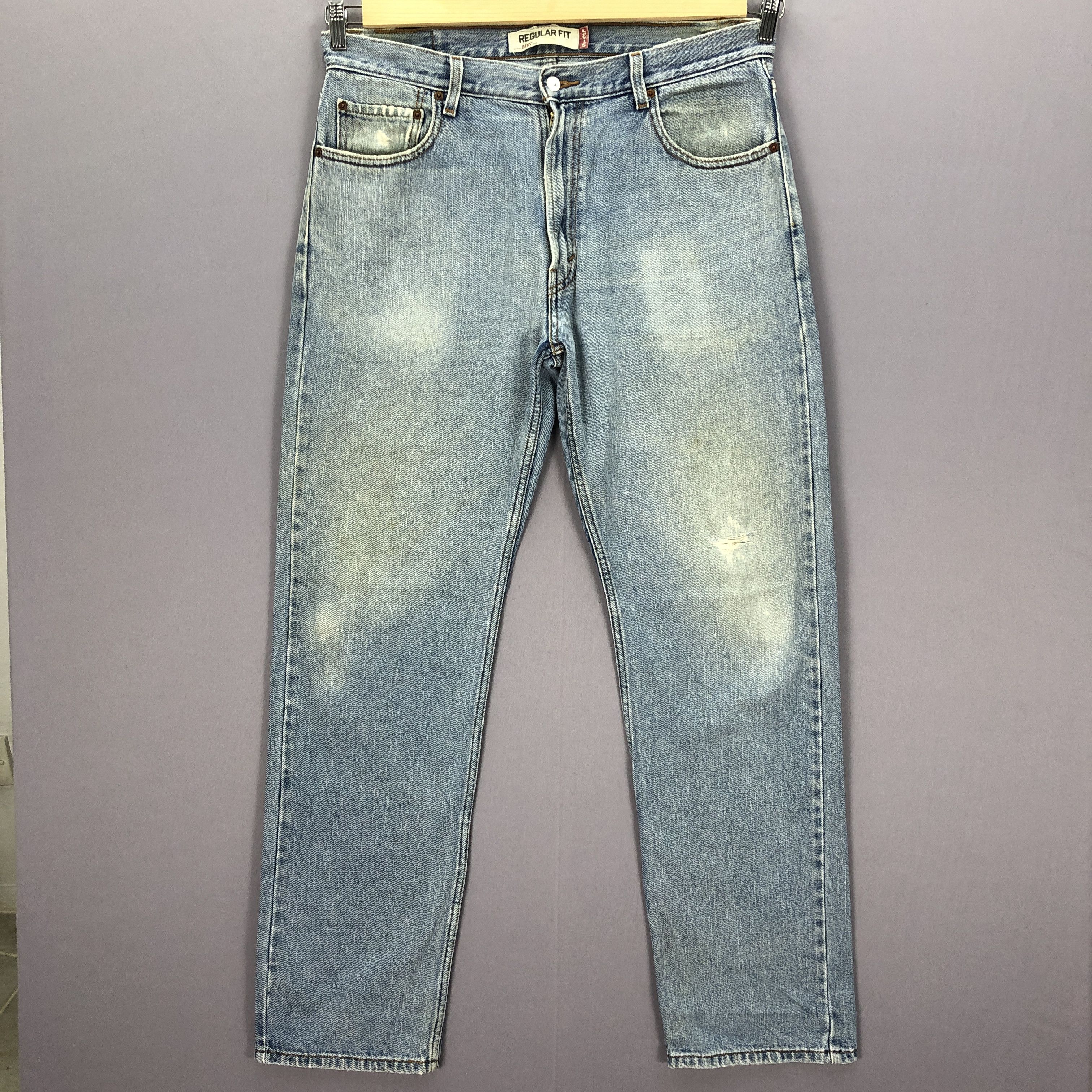 Levi's Vintage Y2K Levis 505 Sunfaded Jeans Levi's Light Wash Denim Size US 36 / EU 52 - 1 Thumbnail