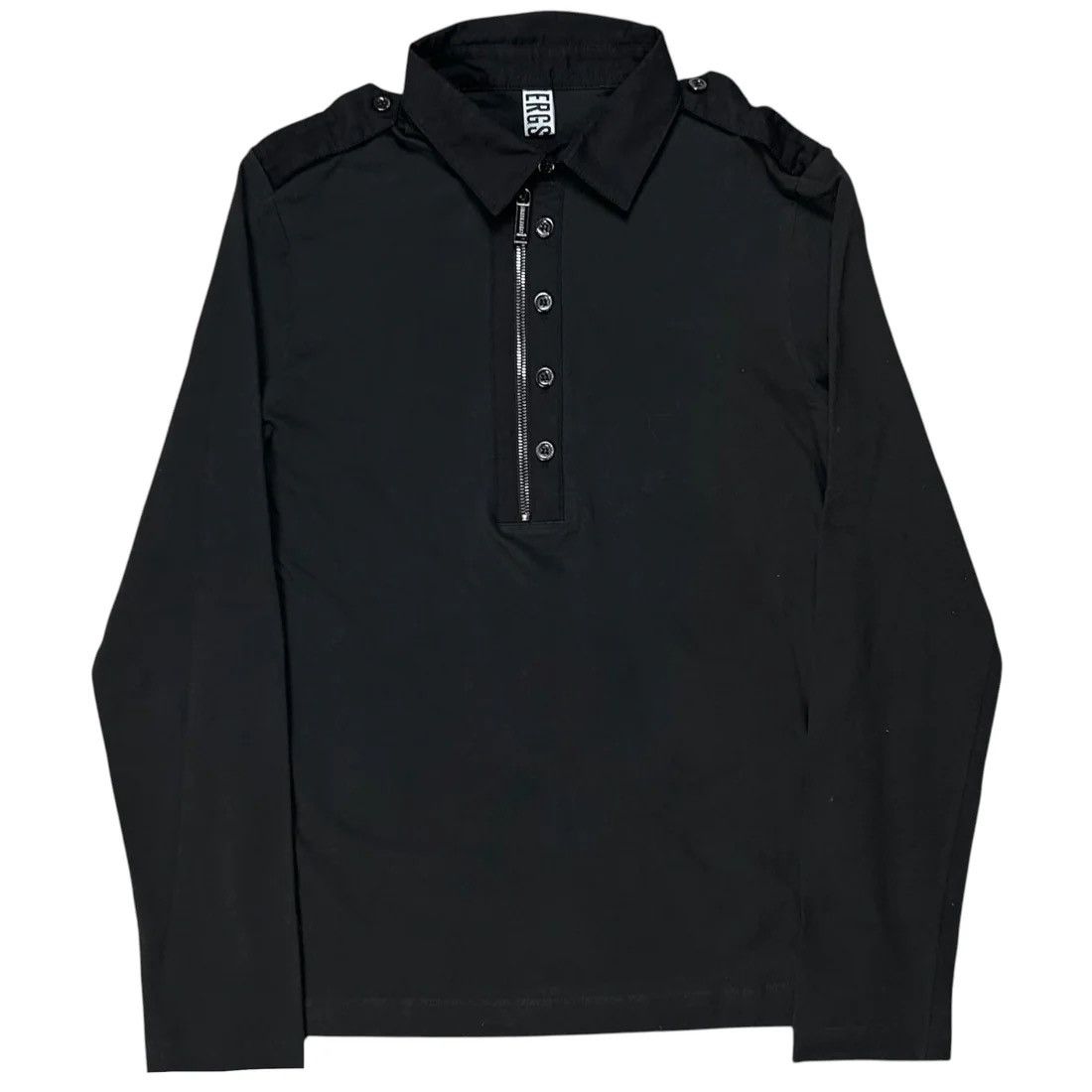 Dirk Bikkembergs Dirk Bikkembergs Half Zip Military Button Top - AW10 Size US M / EU 48-50 / 2 - 1 Thumbnail