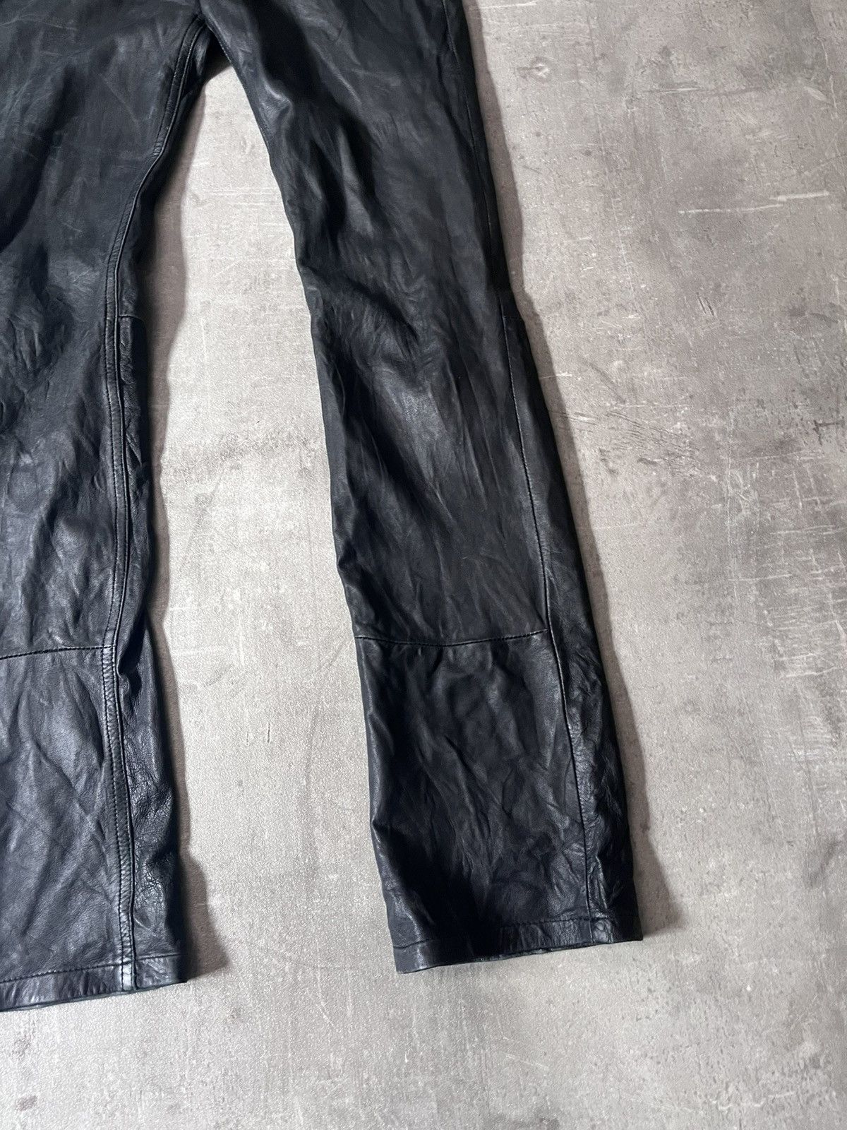 Helmut Lang Helmut Lang 90s leather pants vintage archival Size US 27 - 3 Thumbnail