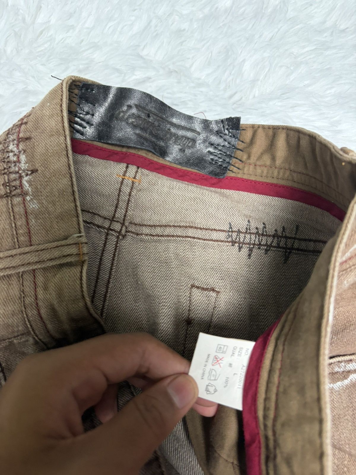 If Six Was Nine asymmetrical reconstructed hybrid flared jeans Size US 32 / EU 48 - 4 Thumbnail
