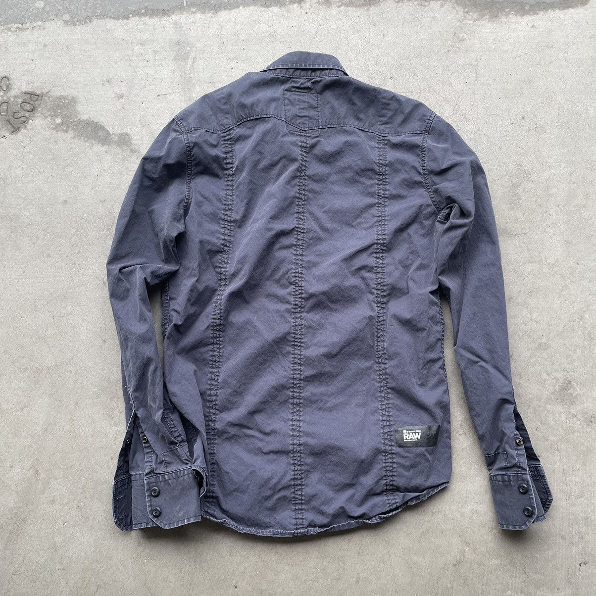 G-Star 00s Navy Tetrucel Utility Shirt Size US M / EU 48-50 / 2 - 6 Thumbnail