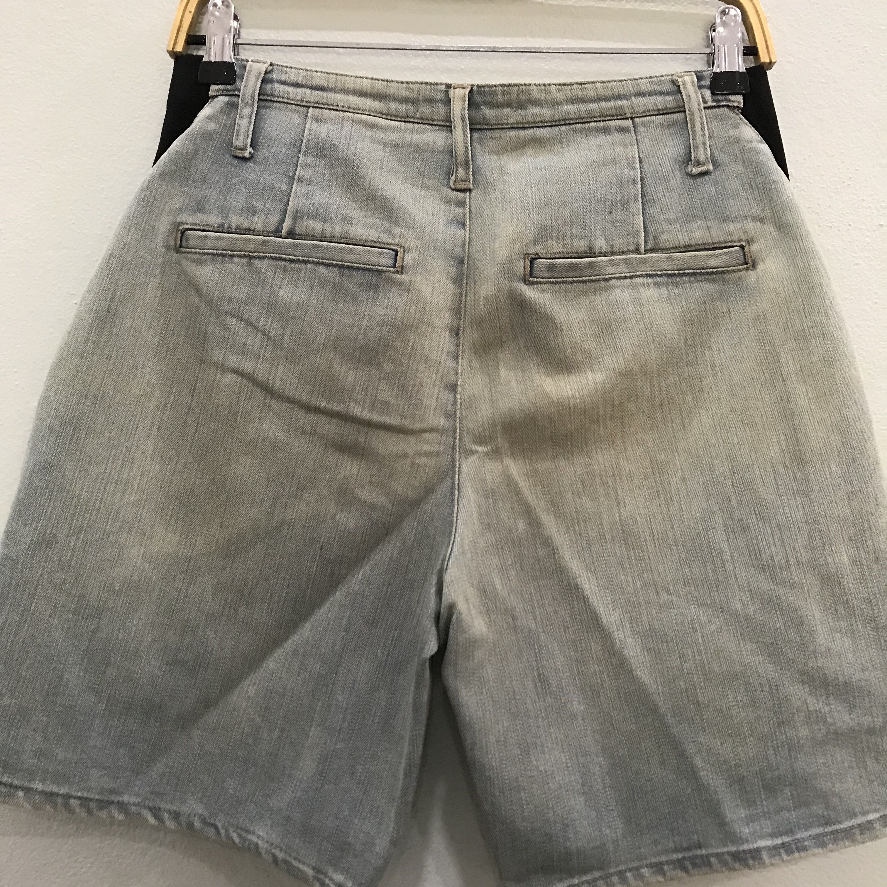 Helmut Lang Vintage Helmut Lang Short Stone Washed Faded Blue Jean Size US 27 - 10 Thumbnail