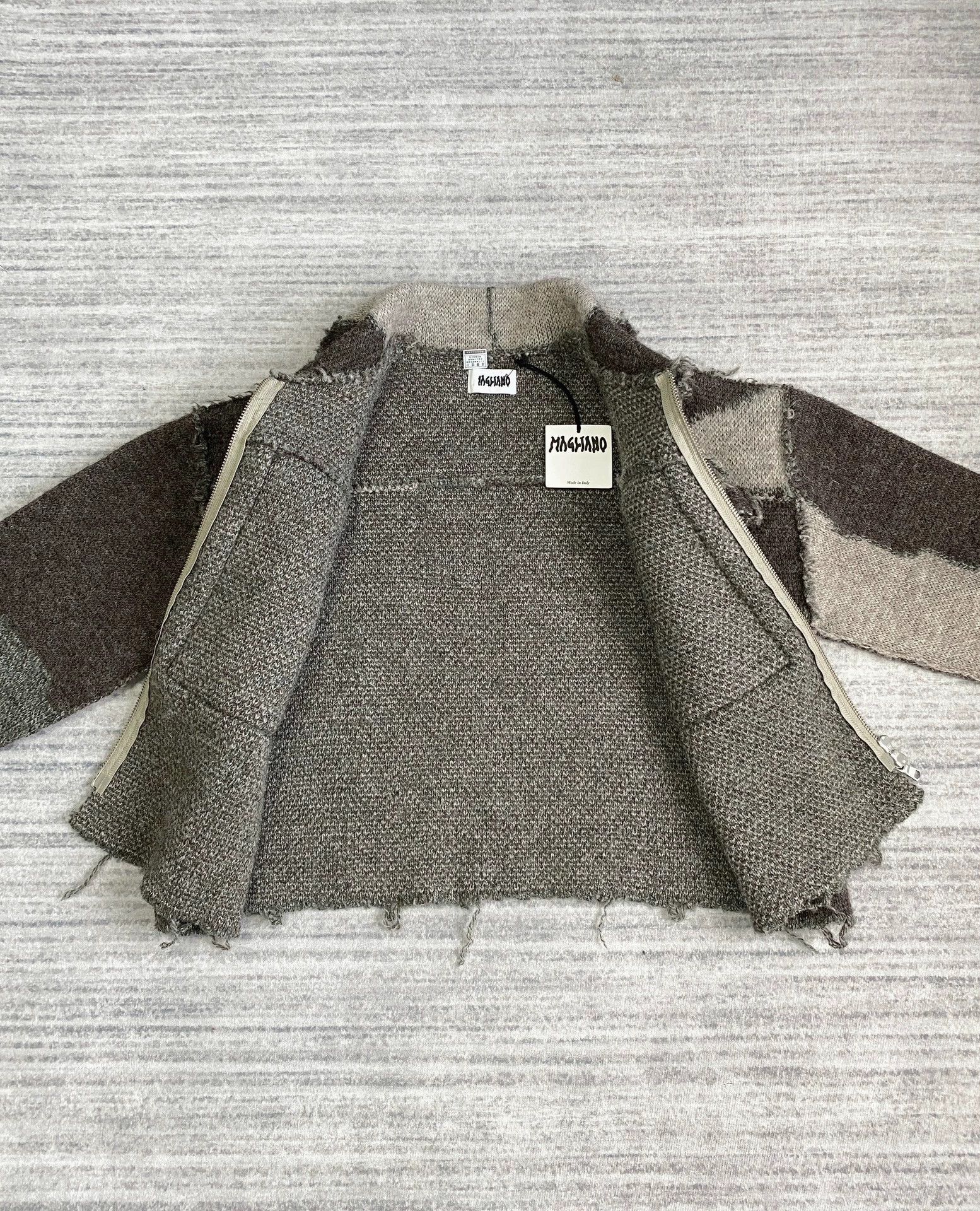 Magliano Magliano Colorblocked Wool Decon Workwear Café Zip Jkt Size US S / EU 44-46 / 1 - 4 Thumbnail