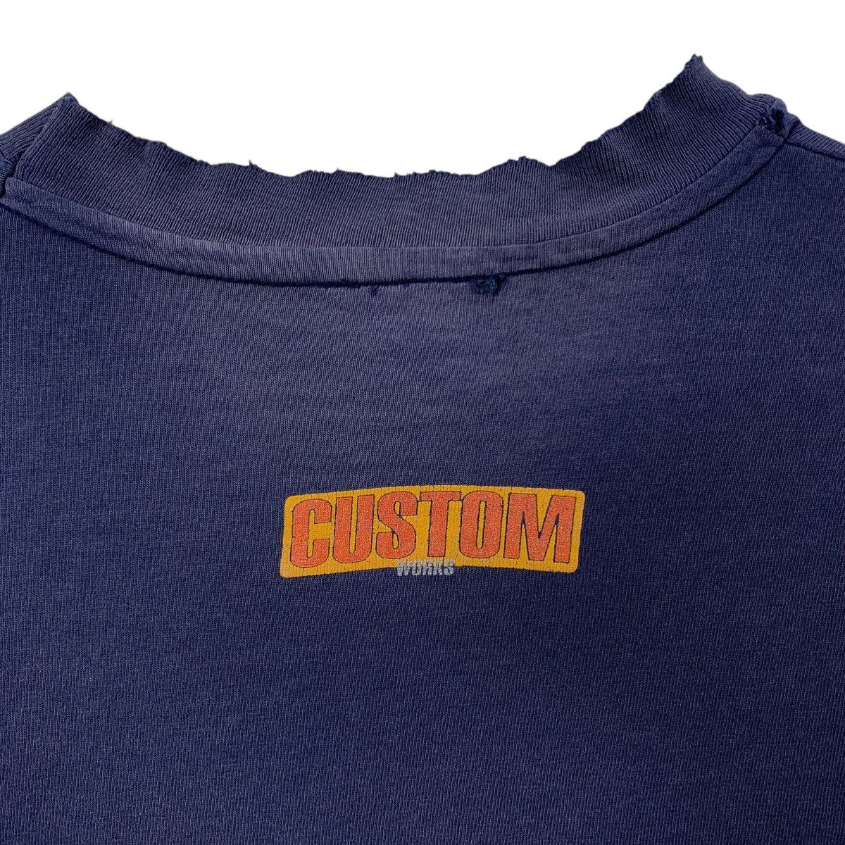 Vintage Vintage 90s DISTRESSED CUSTOM WORKS Surf SkateTrashed Tshirt Size US M / EU 48-50 / 2 - 5 Thumbnail