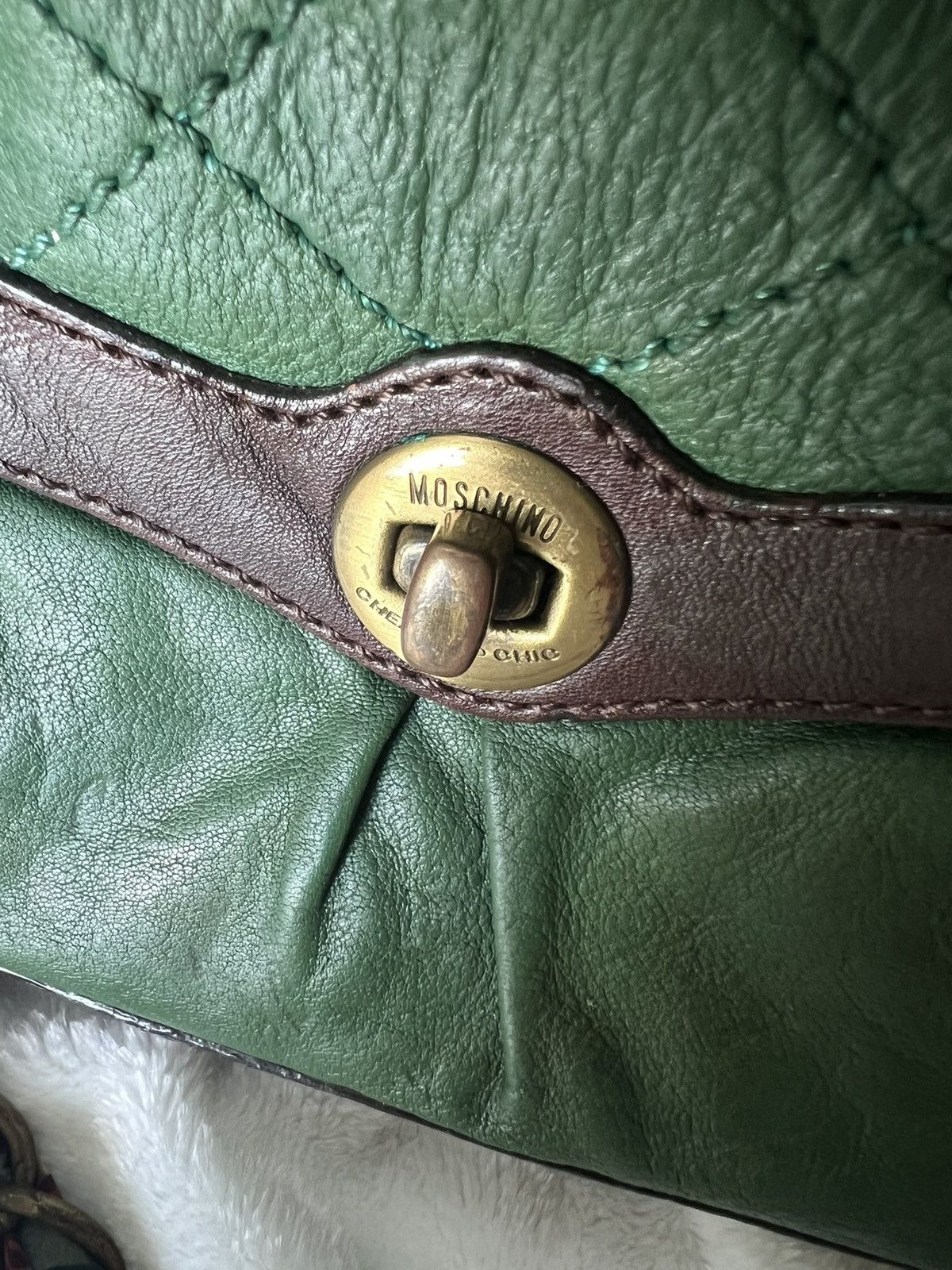 Moschino Moschino “Chain Scarf Green” Shoulder Bag Size ONE SIZE - 5 Thumbnail