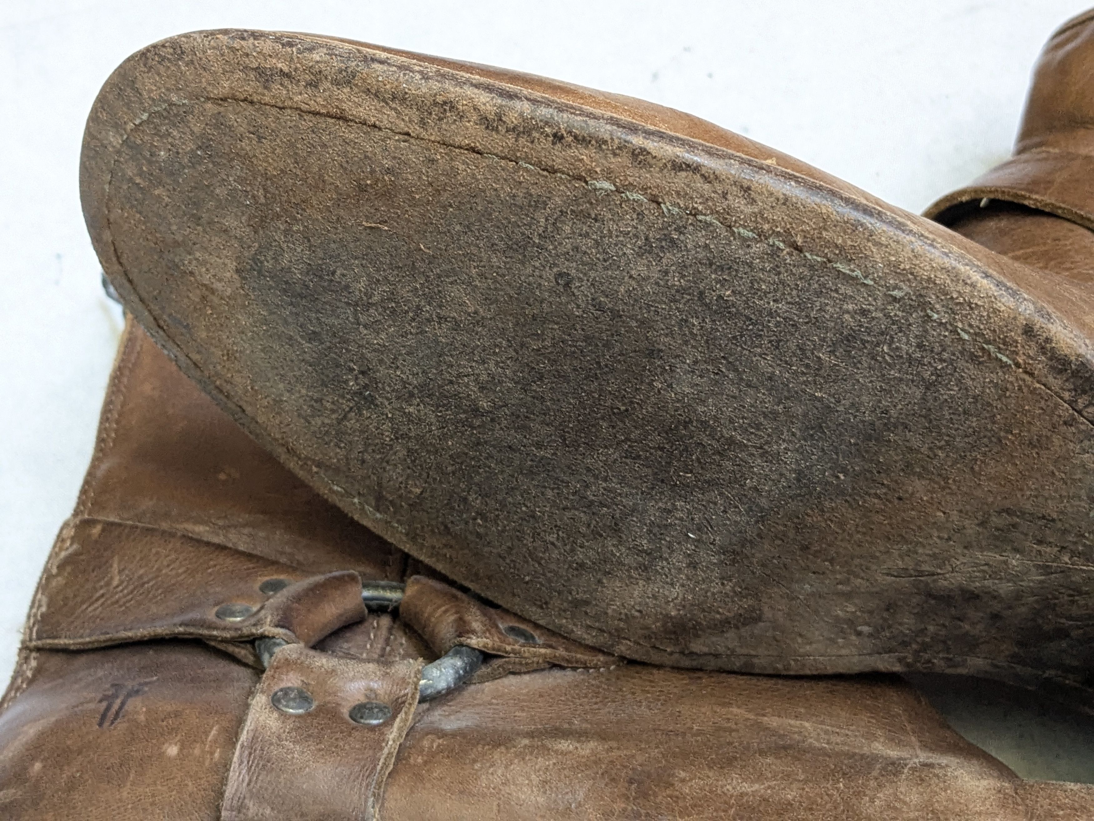 Frye Frye Harness Boots Brown Leather 10.5 D Buckle Size US 10.5 / EU 43-44 - 18 Thumbnail