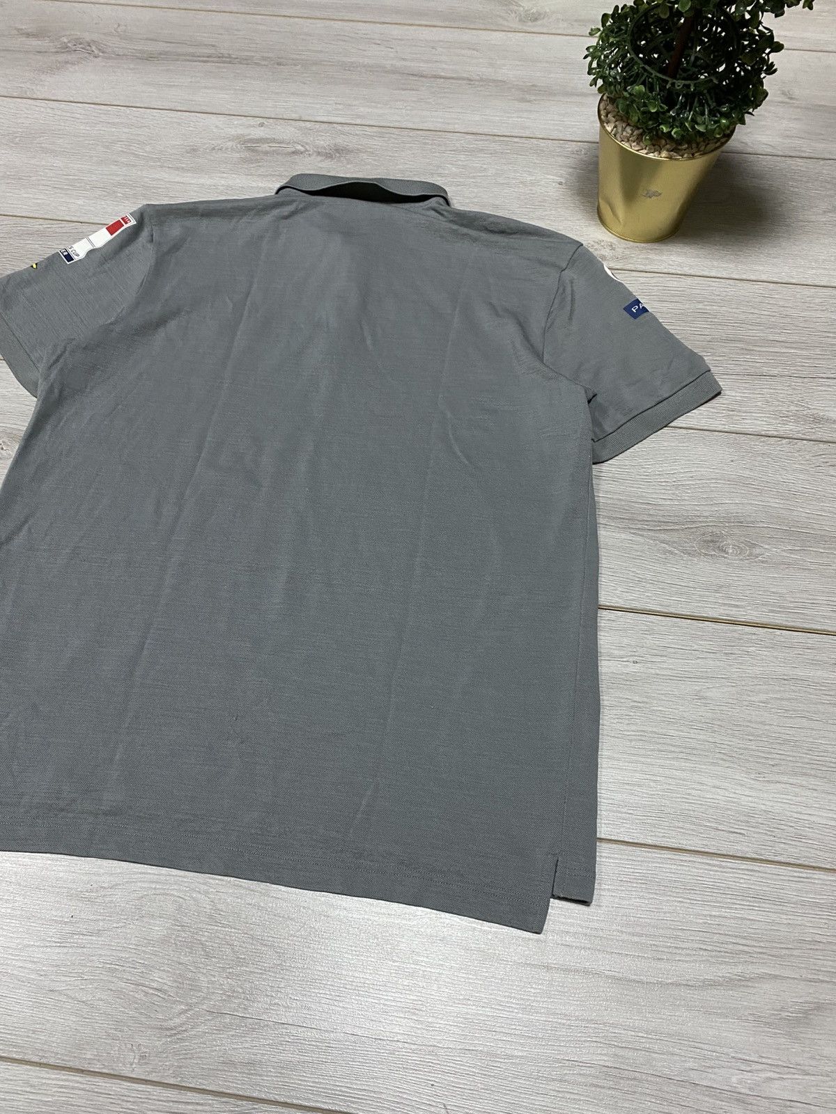 Prada Luna Rossa vintage Pirelli americas cup polo red tab