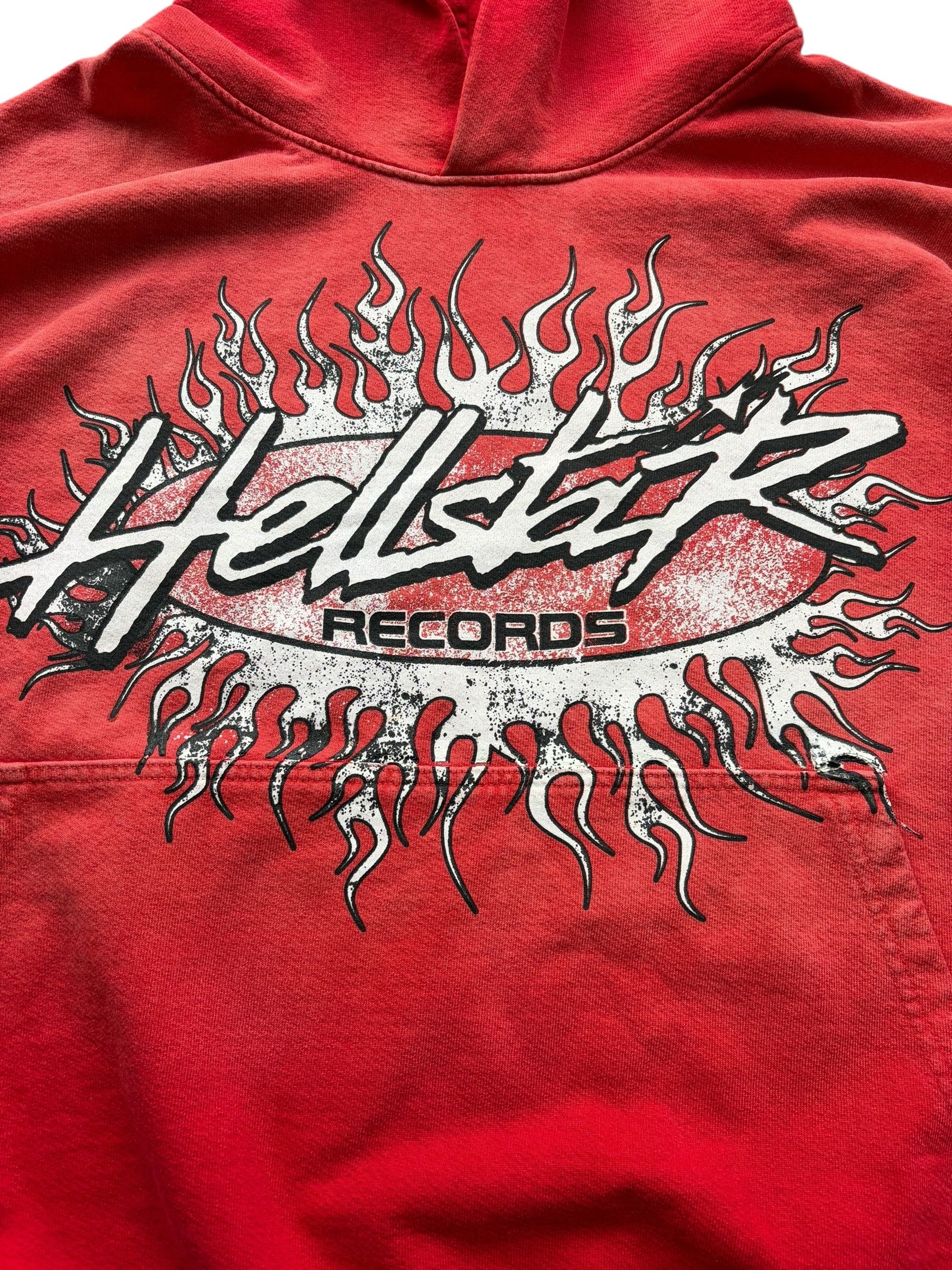 HELLSTAR Hellstar Red & White Hellstar Records Logo Hoodie Size US XL / EU 56 / 4 - 3 Thumbnail