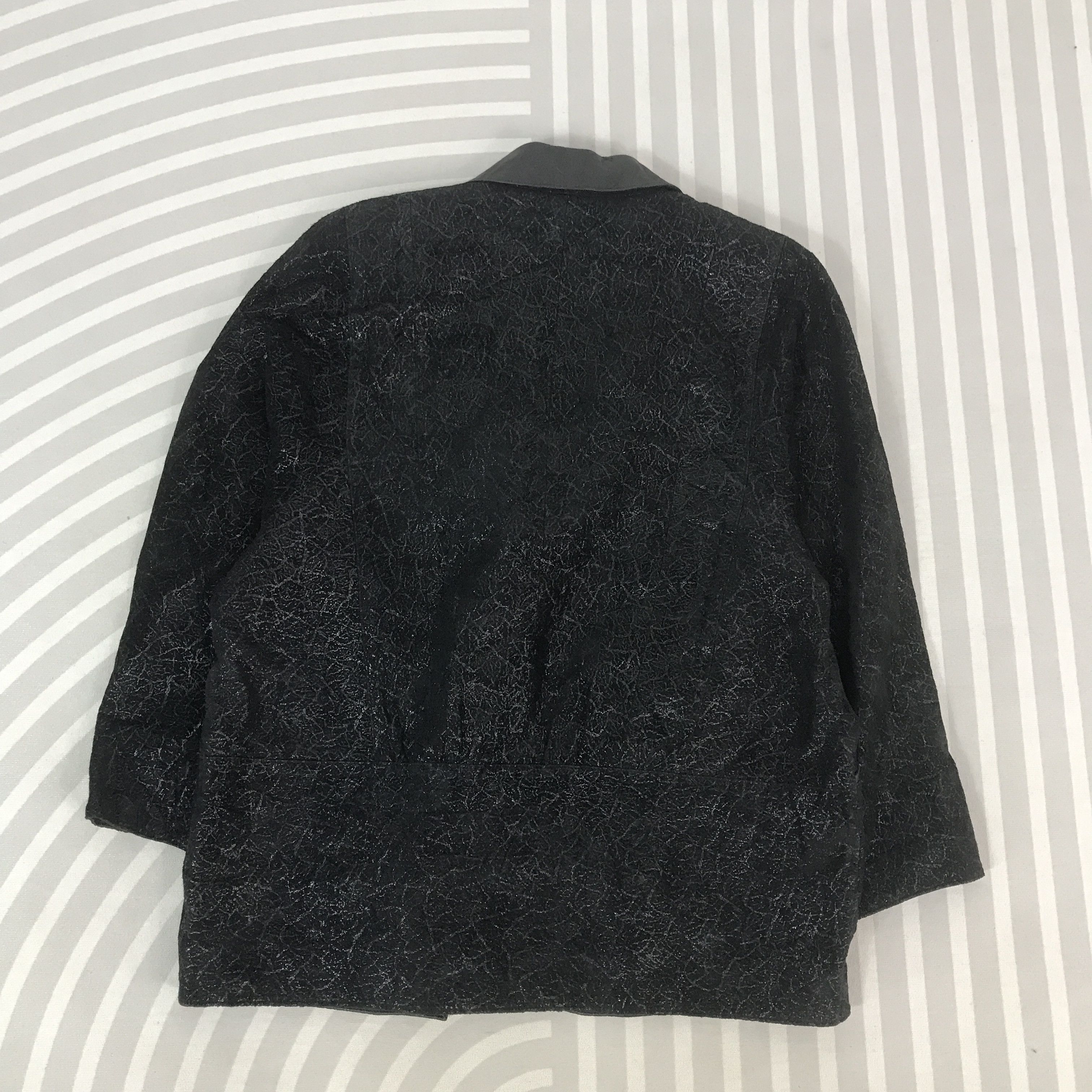 Japanese Brand Vintage Partina leather black coat Jacket Size US L / EU 52-54 / 3 - 3 Thumbnail