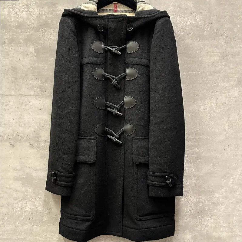 Burberry Burberry Black Wool Women's Coat Size S / US 4 / IT 40 - 1 Thumbnail