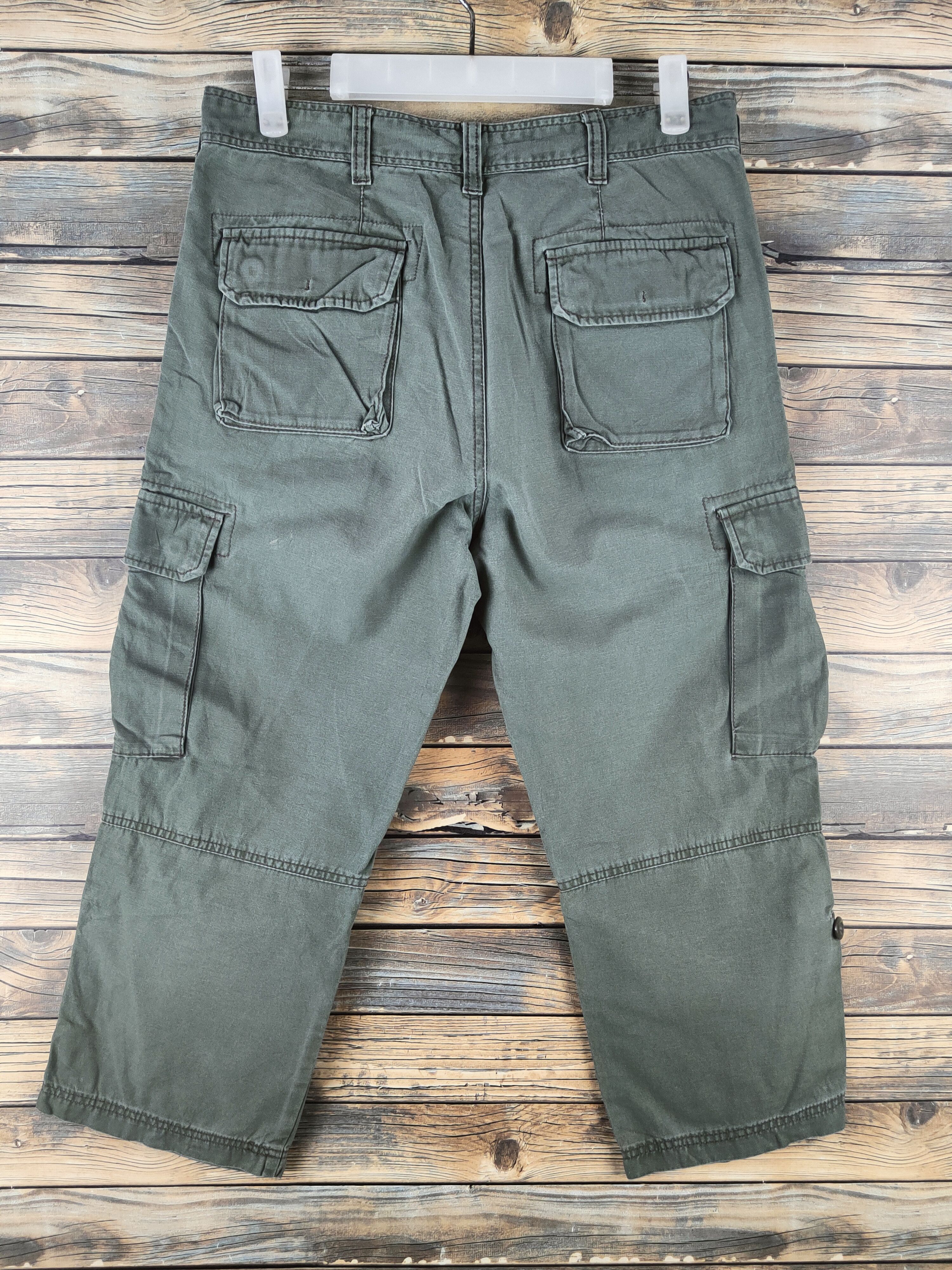 Japanese Brand DLL Panaspur Green Multipocket Cargo Pants #46-222 Size US 30 / EU 46 - 7 Thumbnail