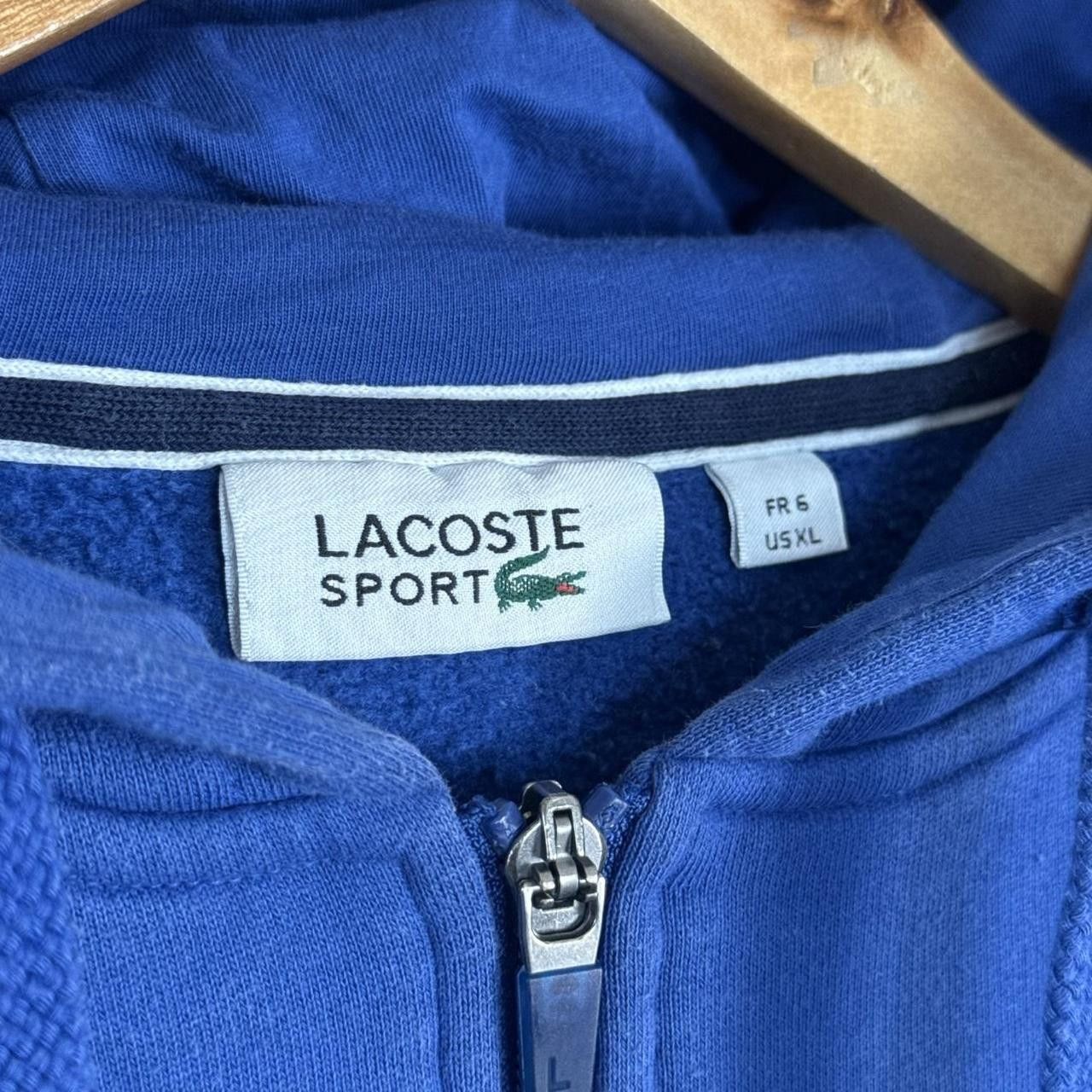 Lacoste Lacoste Hoodie Zip Up Sweatshirt Blue Hooded Size US L / EU 52-54 / 3 - 6 Thumbnail