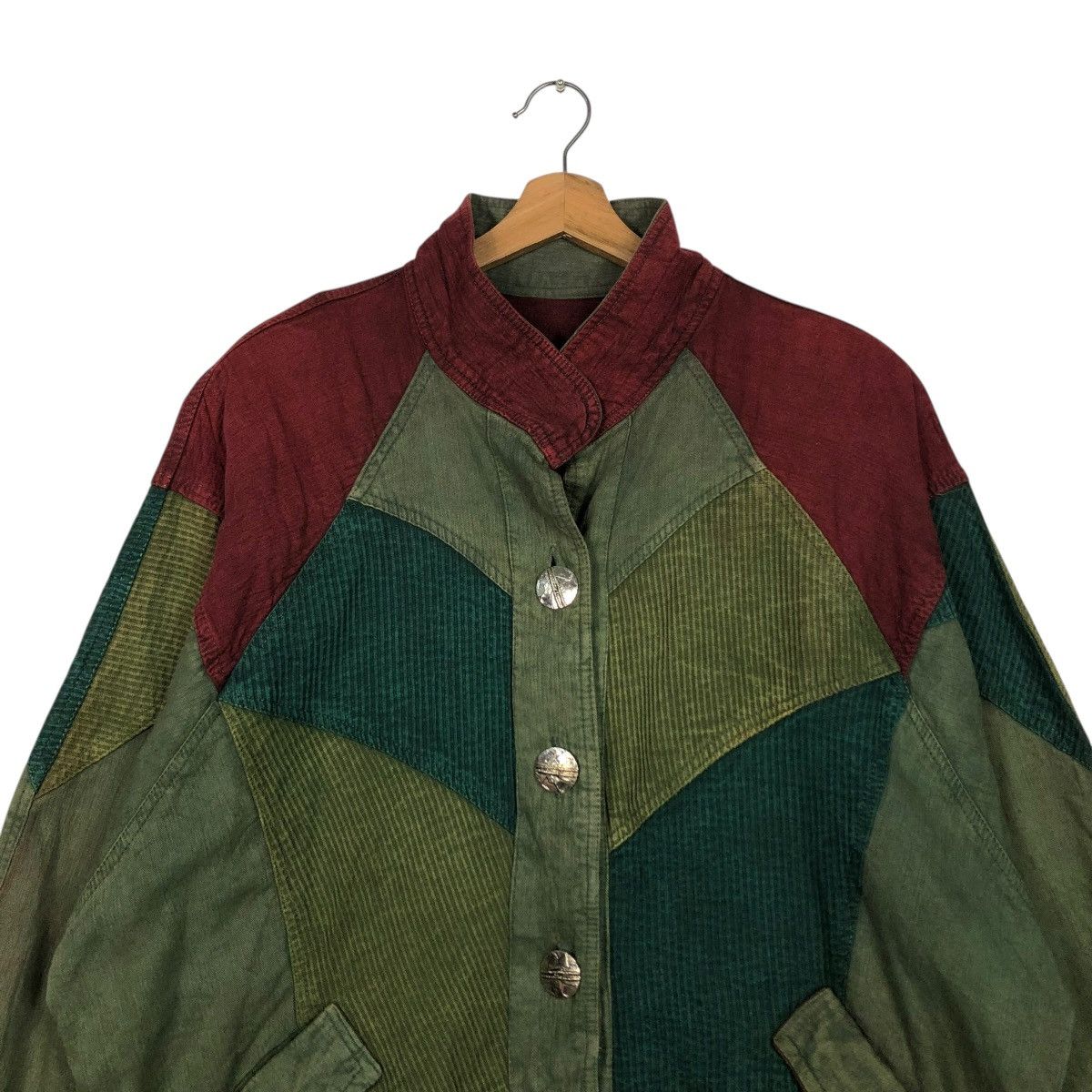 Japanese Brand 🔥VINTAGE PATCHWORK DEISGN JACKET UNBRANDED ISSEY MIYAKE Size US L / EU 52-54 / 3 - 5 Thumbnail