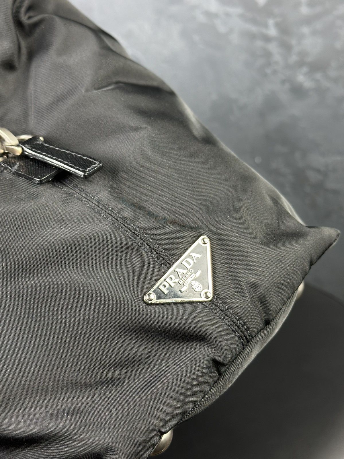 Prada Vintage 90s PRADA Tessuto Nylon Shoulder Bag Rare Size ONE SIZE - 12 Thumbnail