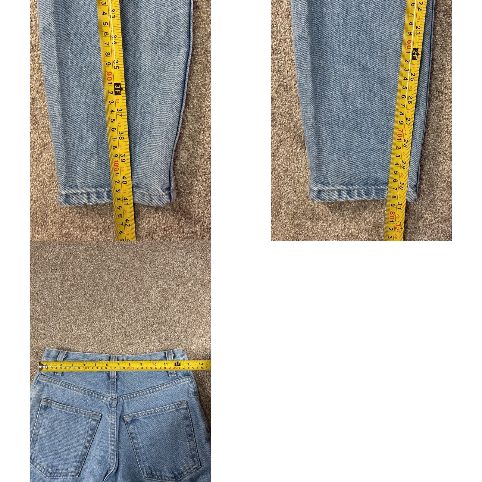 Vintage VINTAGE Austin Clothing Jeans Butterfly Straight Leg Mid-Rise Size 4M Womens Blue 5-Pocket Denim Mid 1990s 2000s Yes Size 27" / US 4 / IT 40 - 8 Thumbnail