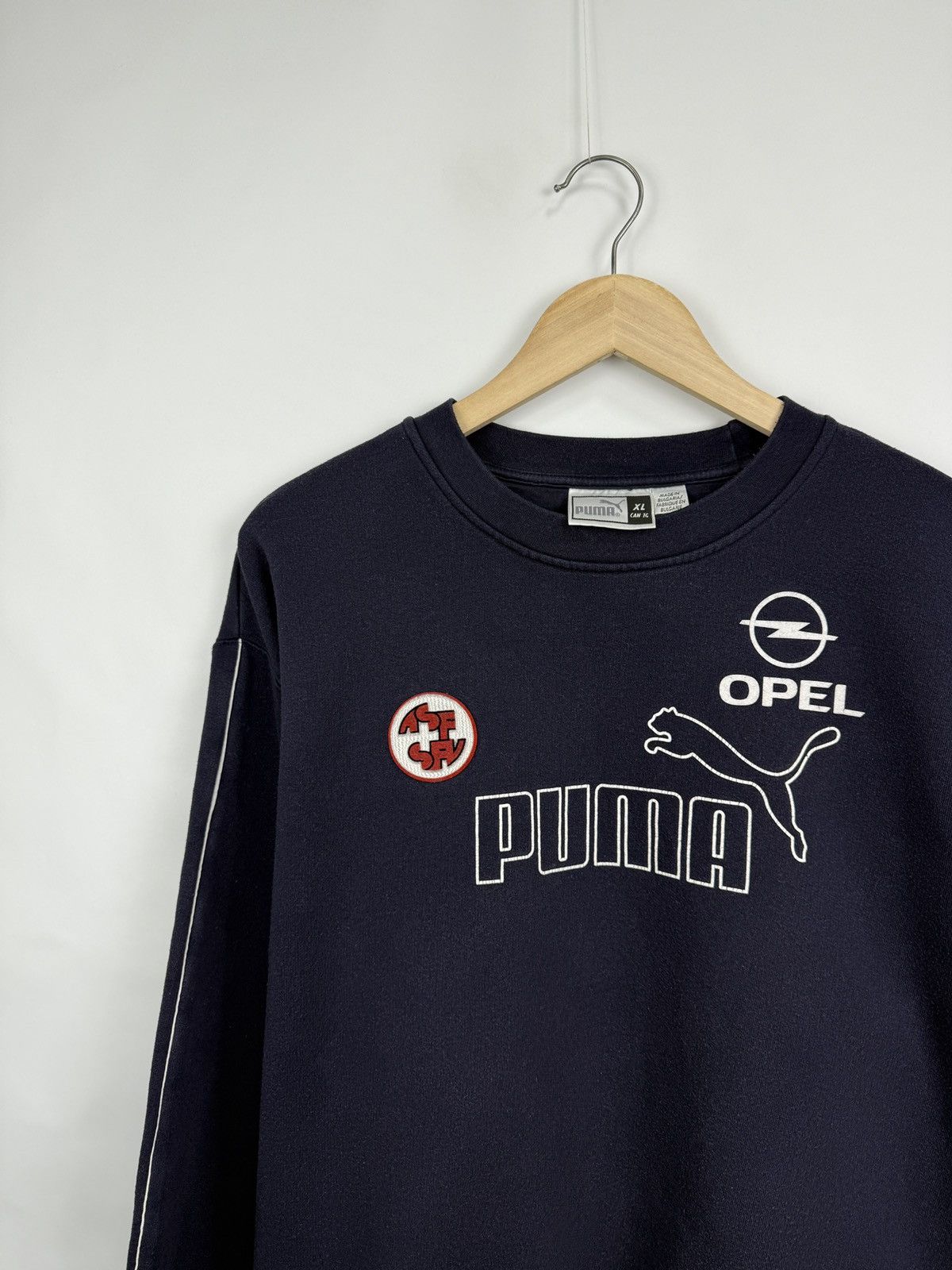 Puma 🇨🇭Vintage 90s Puma Switzerland Opel Suisse Soccer Sweatshirt Size US XL / EU 56 / 4 - 4 Thumbnail