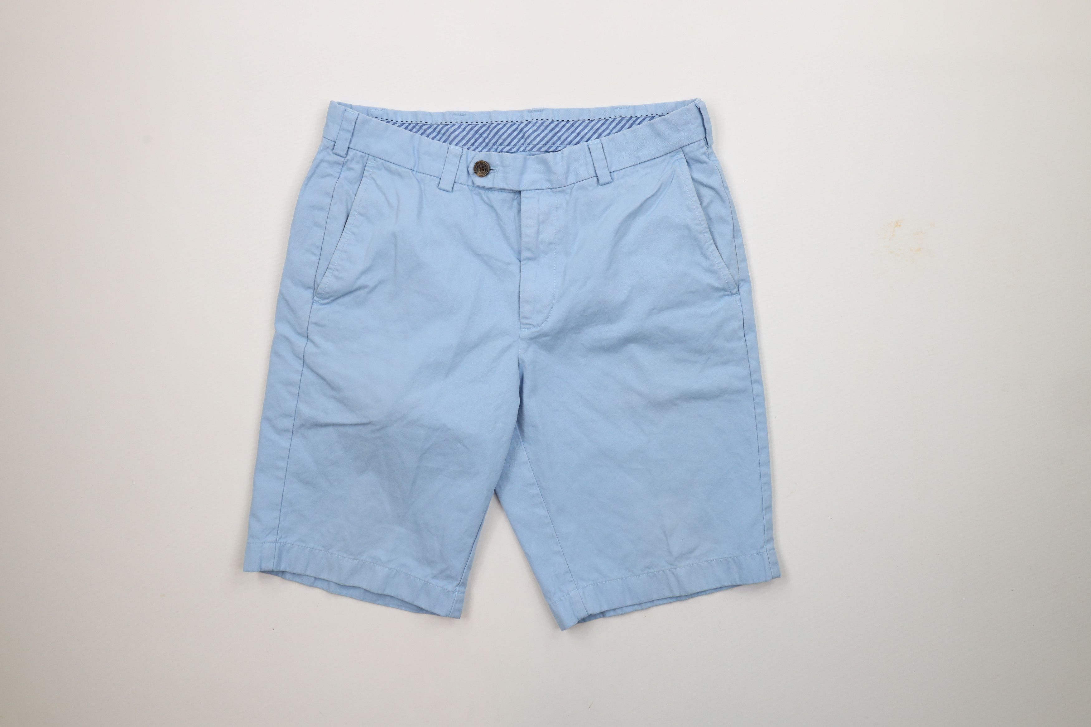 Brooks Brothers × Vintage Vintage Brooks Brothers Bermuda Chino Shorts Carolina Blue Size US 34 / EU 50 - 1 Thumbnail